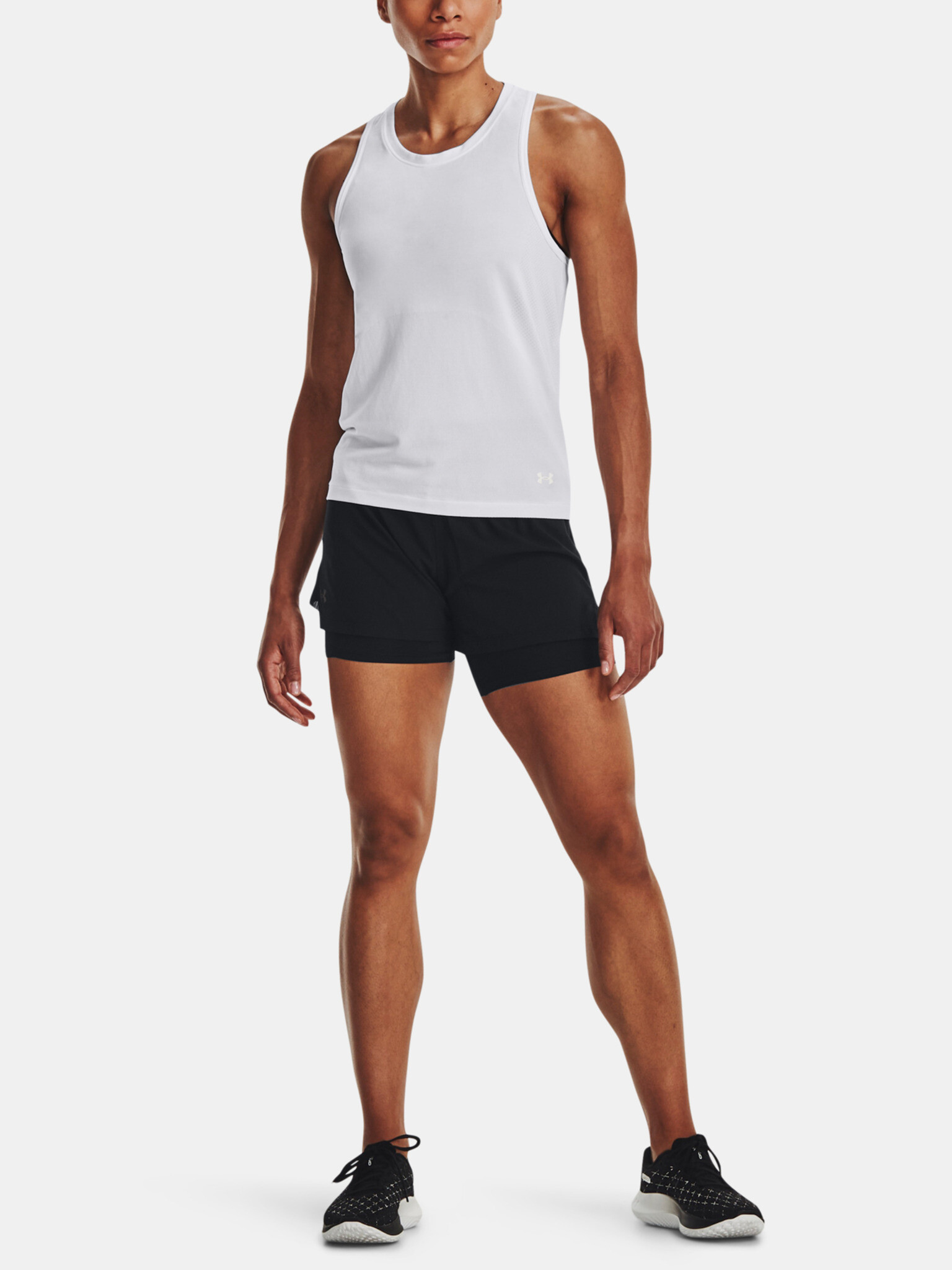 Under Armour UA Seamless Stride Singlet Maieu Alb - Pled.ro