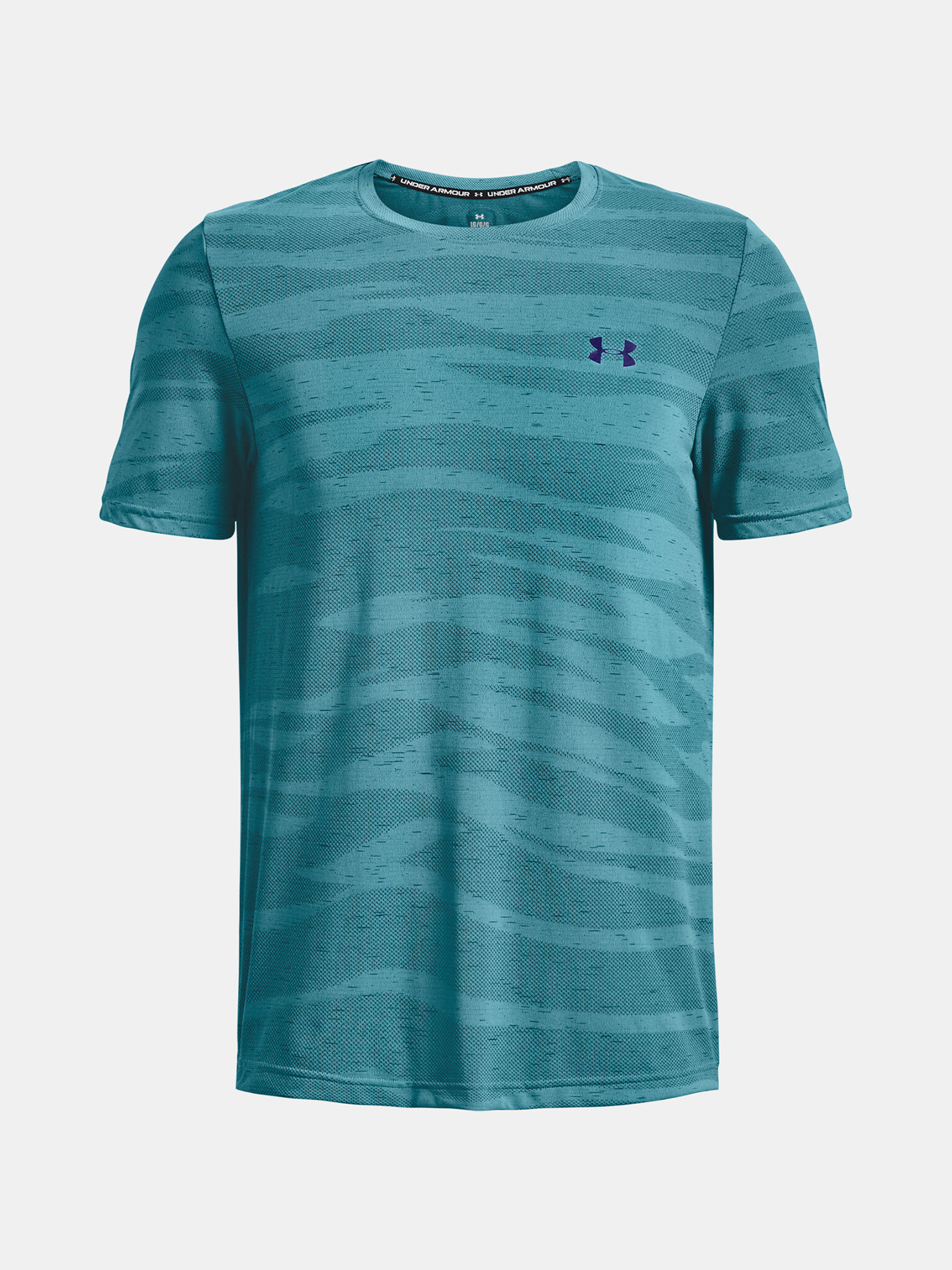 Under Armour UA Seamless Wave SS Tricou Albastru - Pled.ro