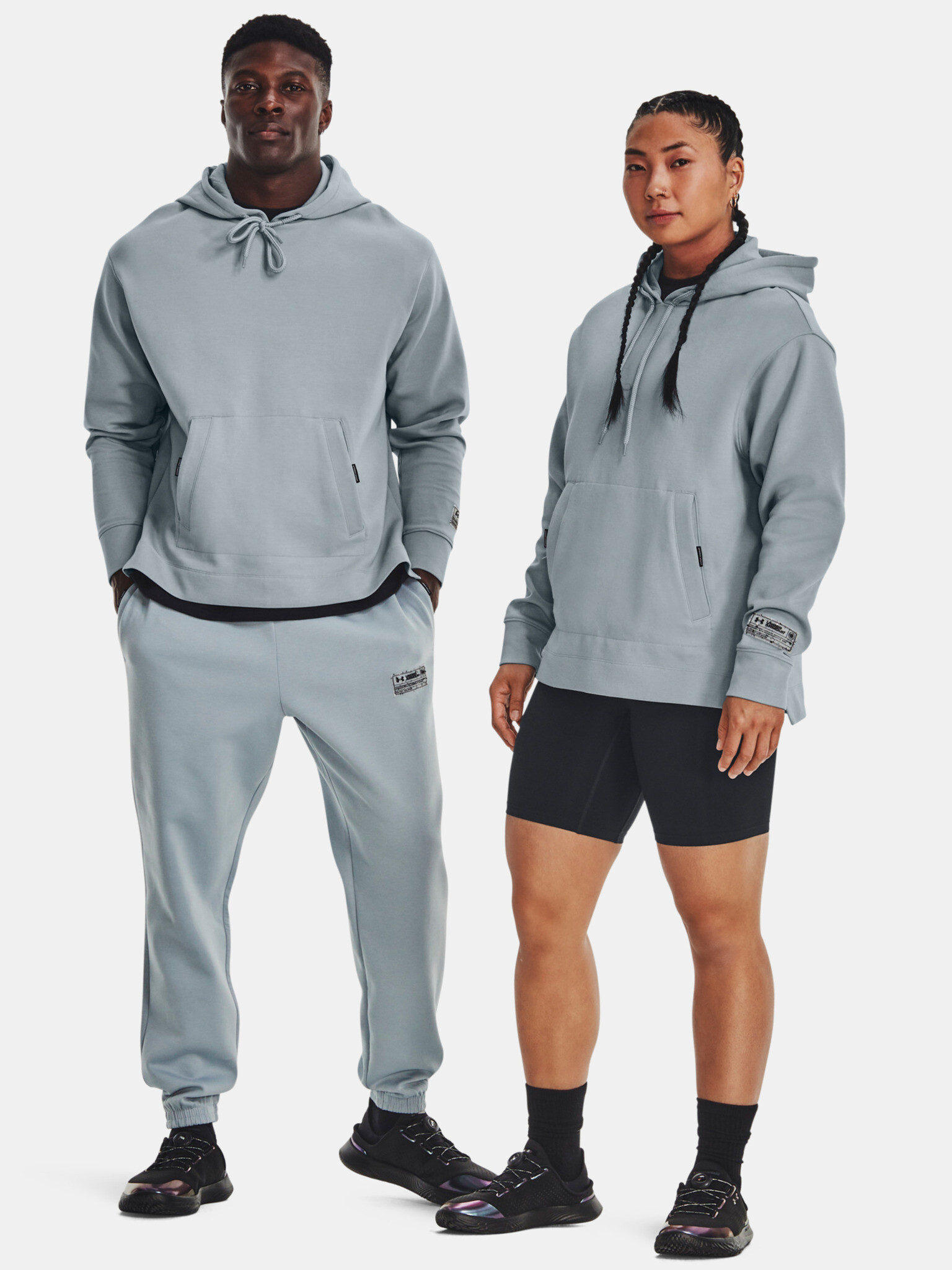 Under Armour UA Summit Knit Hoodie Hanorac Albastru - Pled.ro