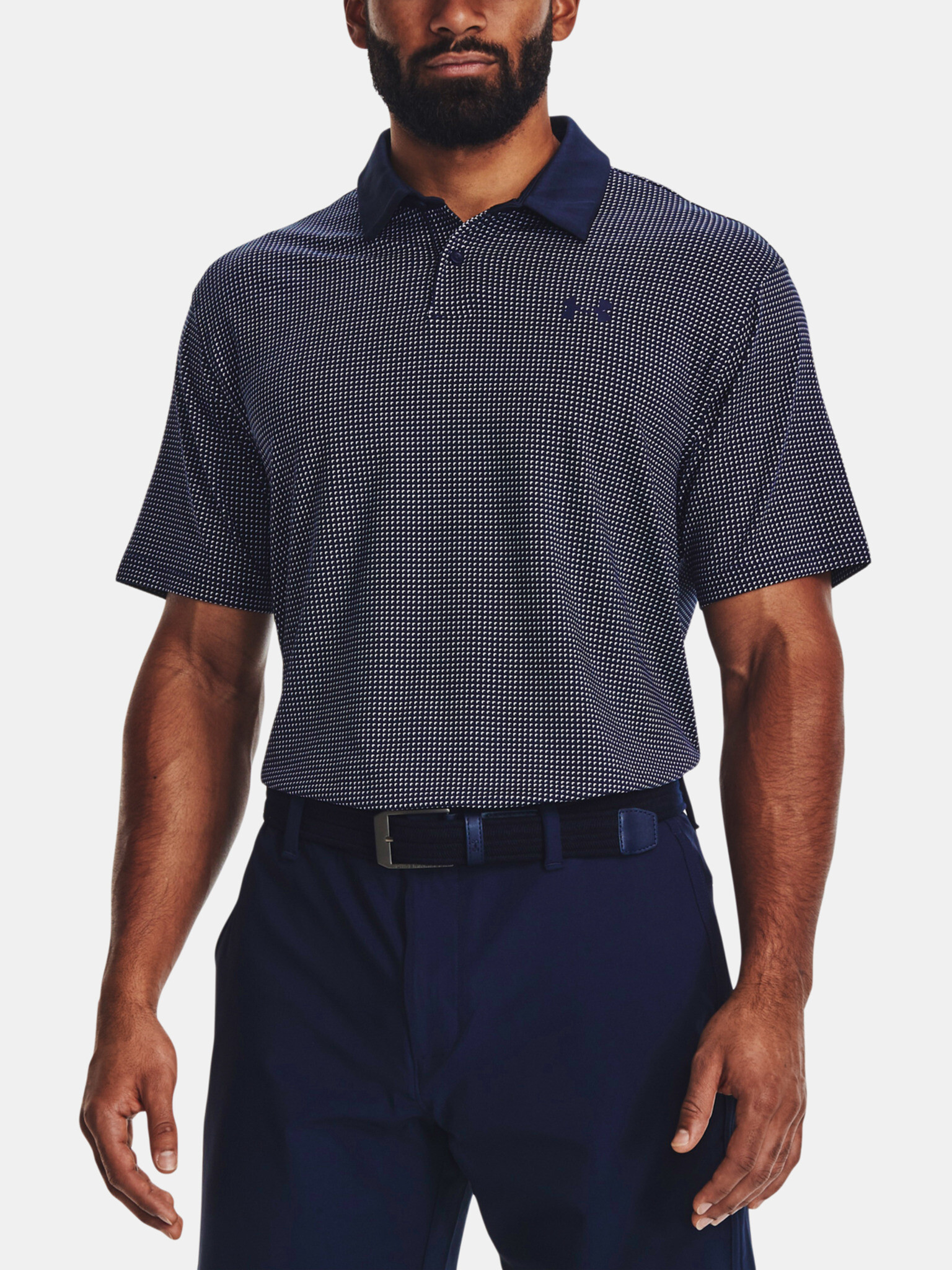 Under Armour UA T2G Printed Polo Tricou Albastru - Pled.ro