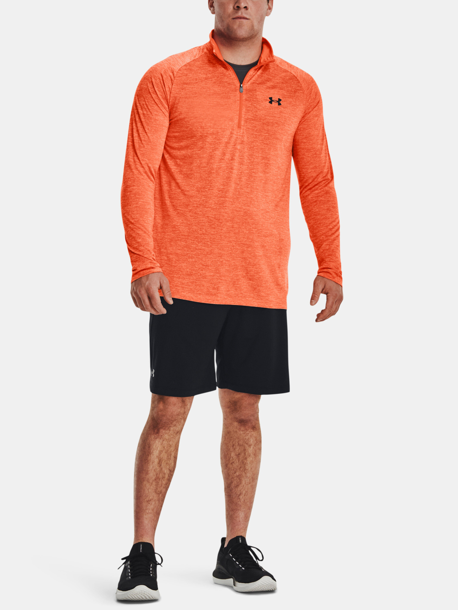 Under Armour UA Tech 2.0 1/2 Zip Tricou Portocaliu - Pled.ro