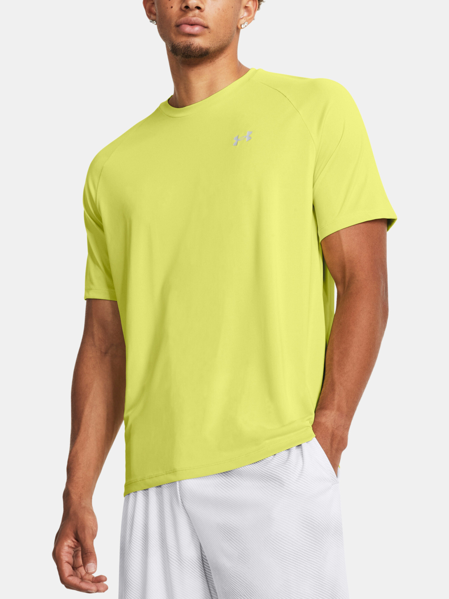 Under Armour UA Tech Reflective SS Tricou Galben - Pled.ro