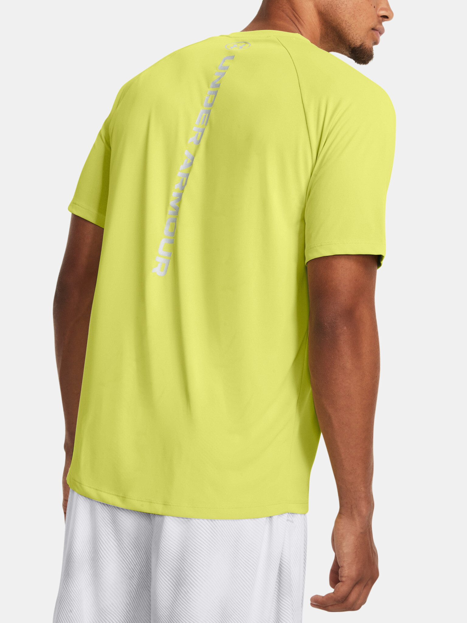 Under Armour UA Tech Reflective SS Tricou Galben - Pled.ro