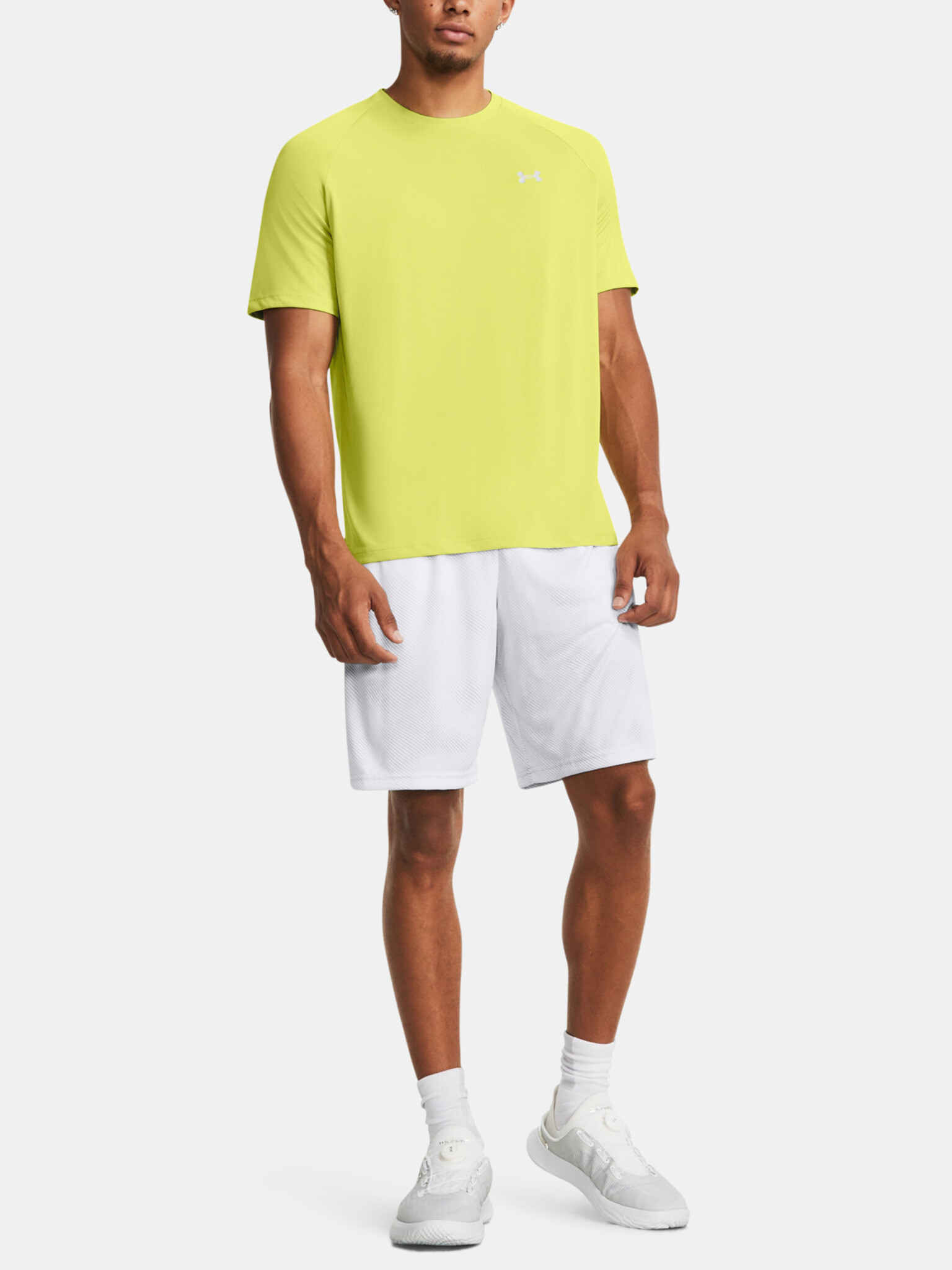 Under Armour UA Tech Reflective SS Tricou Galben - Pled.ro