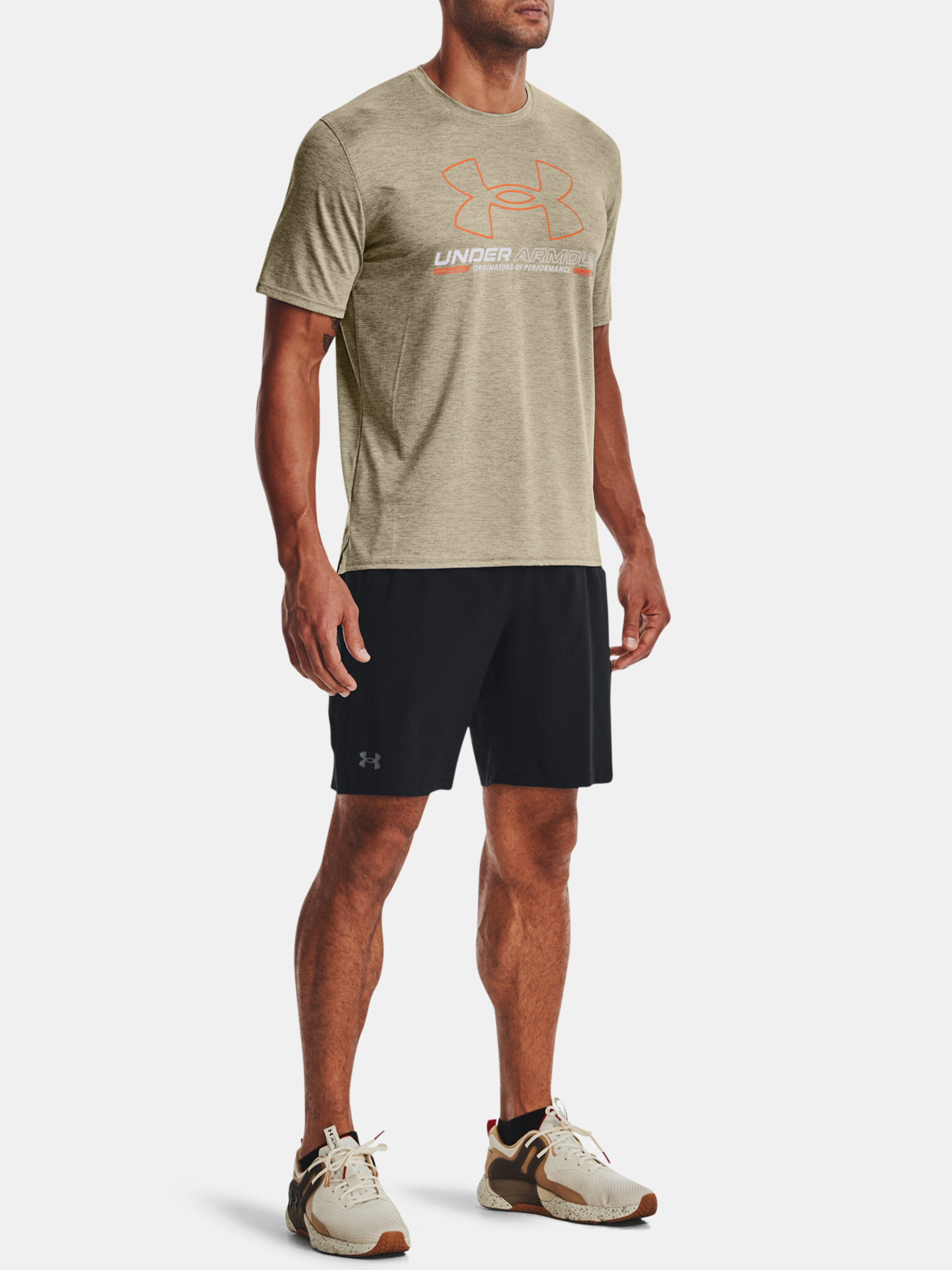 Under Armour UA Training Vent Graphic SS Tricou Verde - Pled.ro