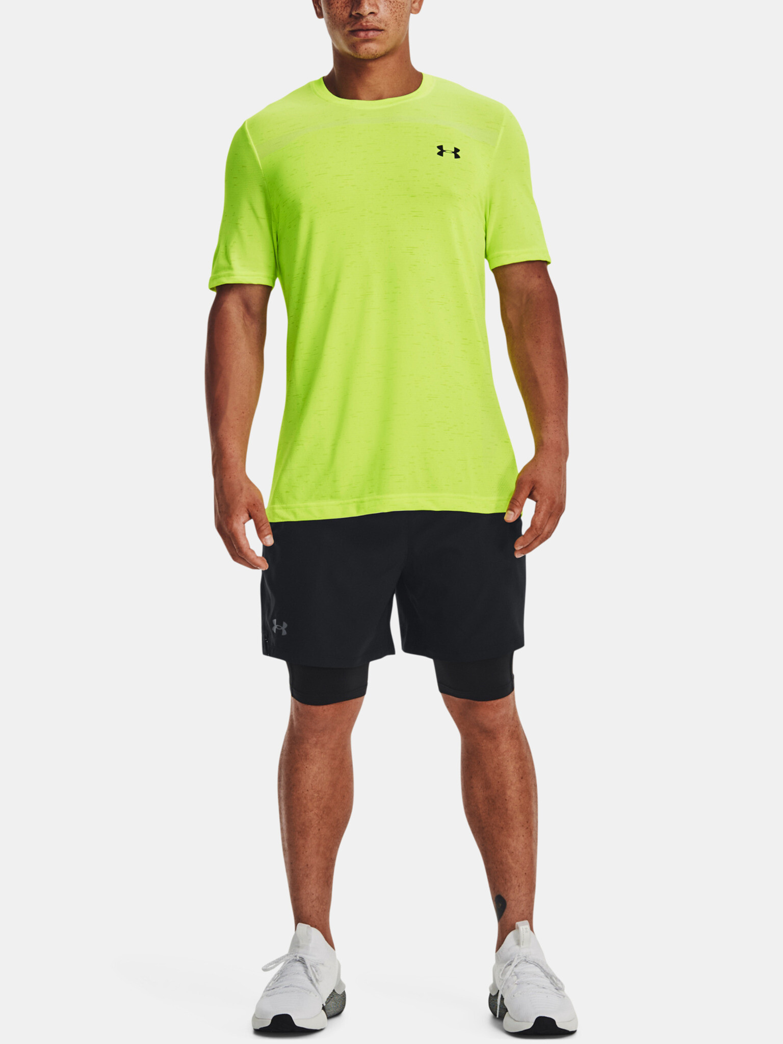 Under Armour UA Vanish Woven 2in1 Sts-BLK Pantaloni scurți Negru - Pled.ro