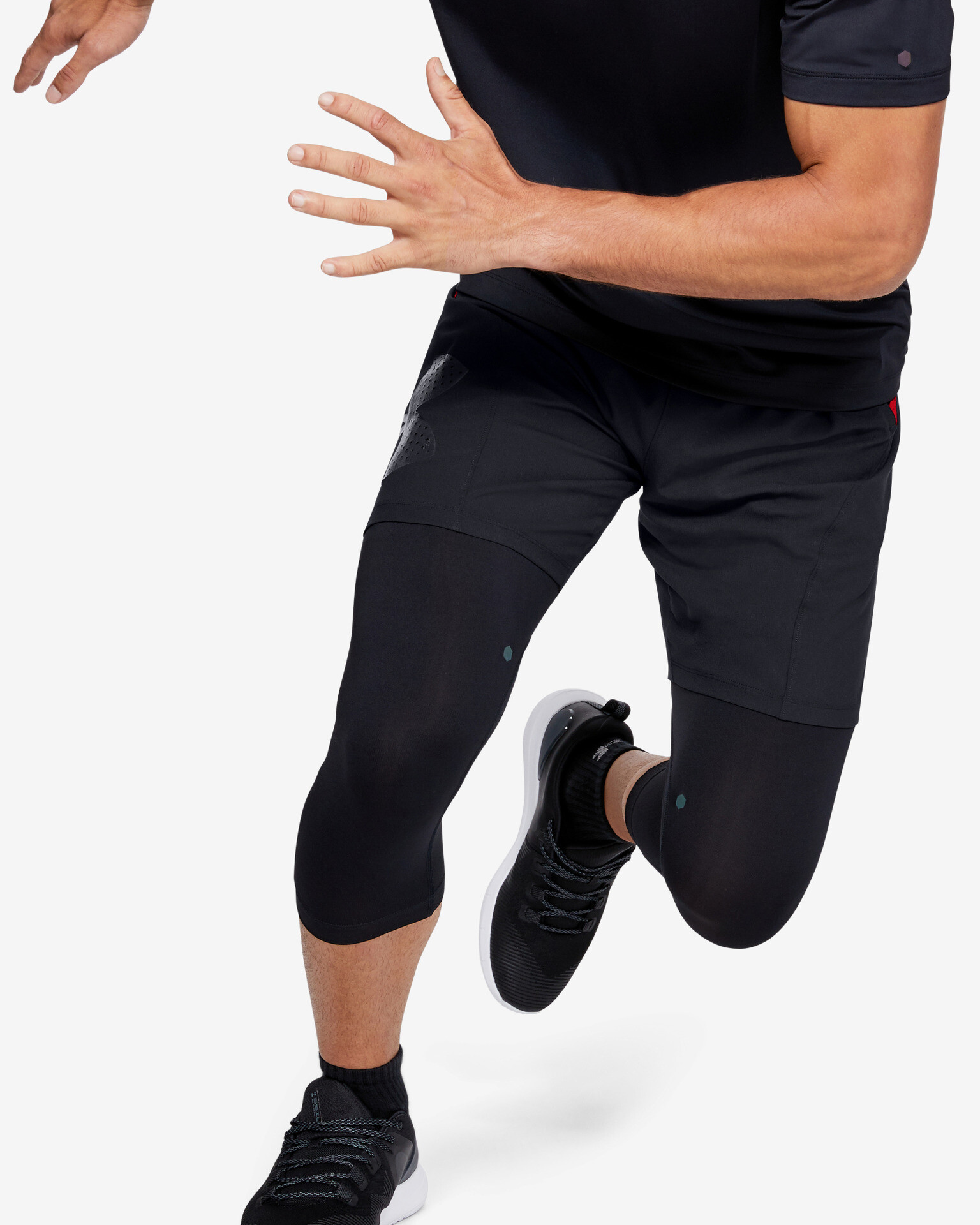 Under Armour Vanish Woven Pantaloni scurți Negru Roșu - Pled.ro