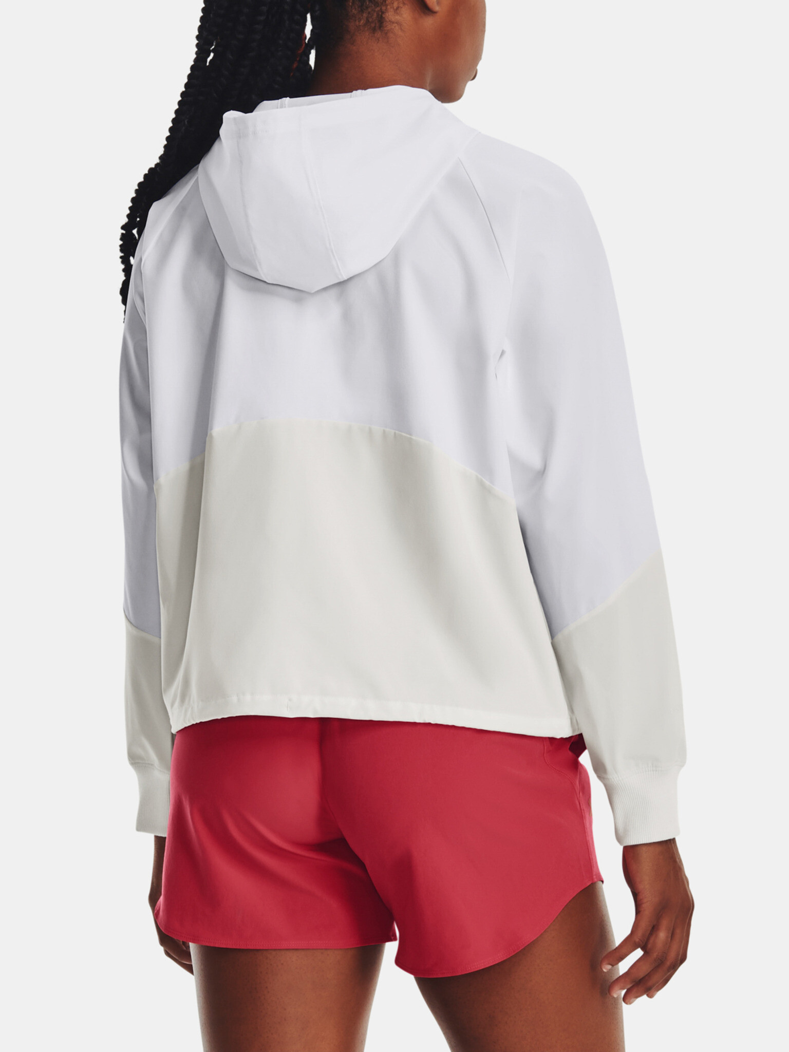 Under Armour Woven FZ Jacket-WHT Jacheta Alb - Pled.ro