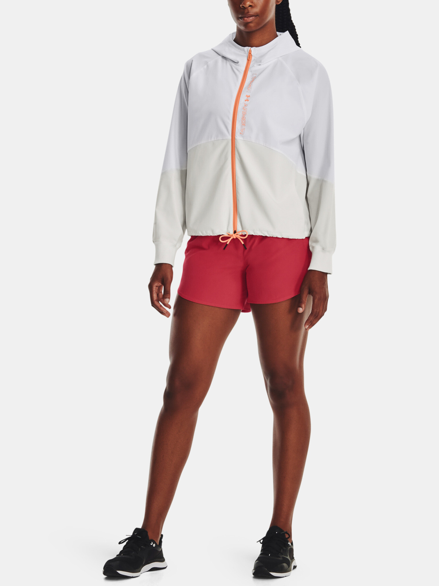 Under Armour Woven FZ Jacket-WHT Jacheta Alb - Pled.ro