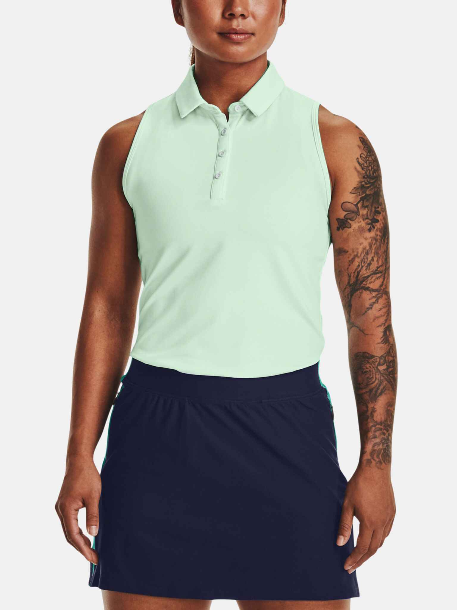 Under Armour Zinger Sleeveless Polo Maieu Verde - Pled.ro