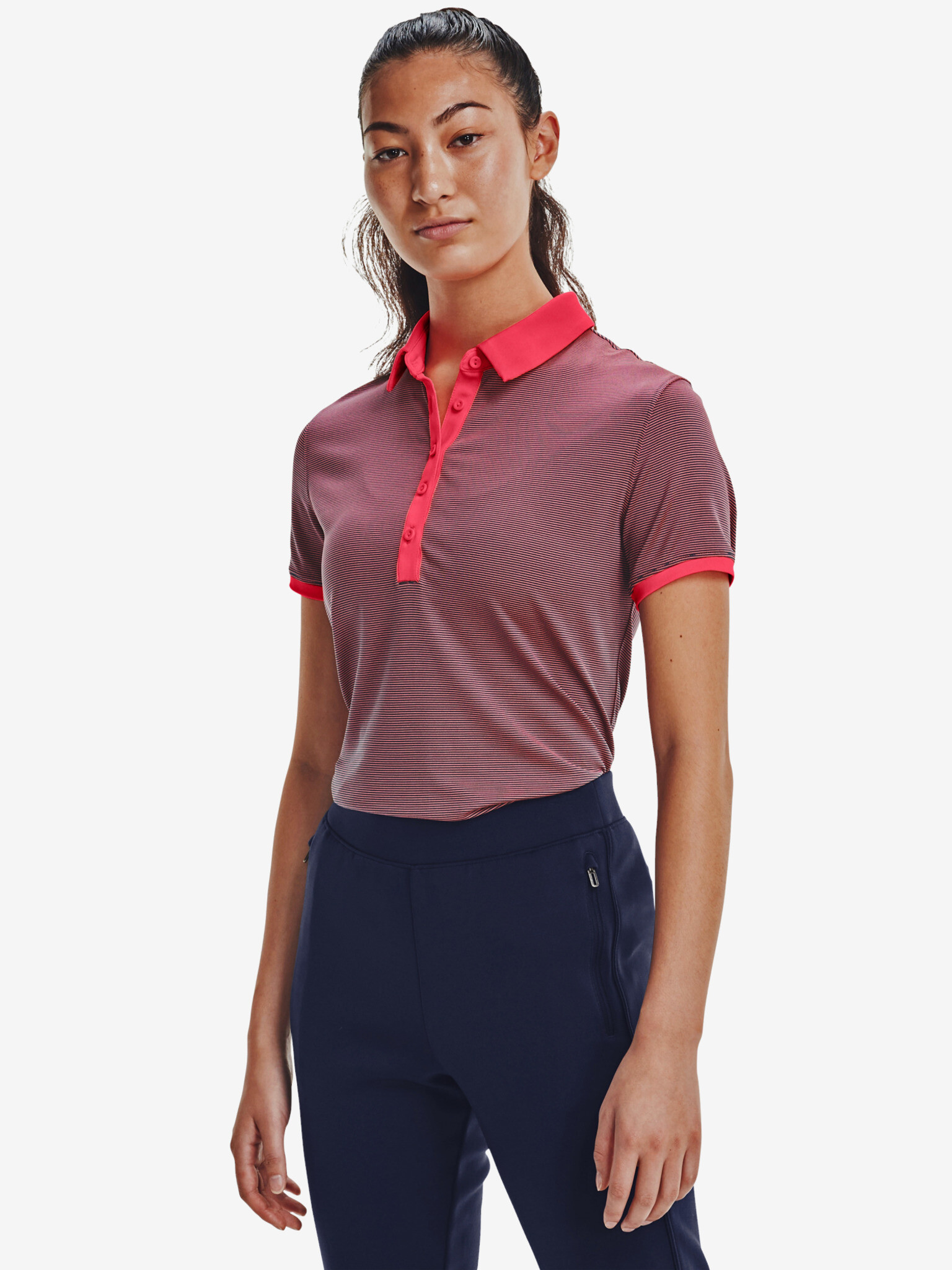 Under Armour Zinger SS Novelty Polo Tricou Roșu Alb - Pled.ro