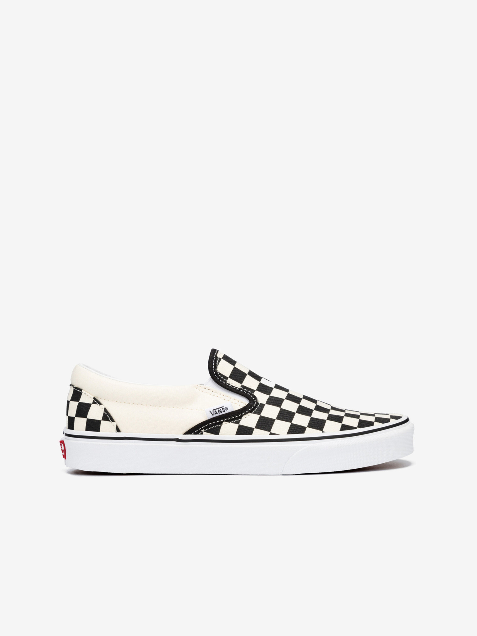 Vans Checkerboard Classic Slip On Alb - Pled.ro