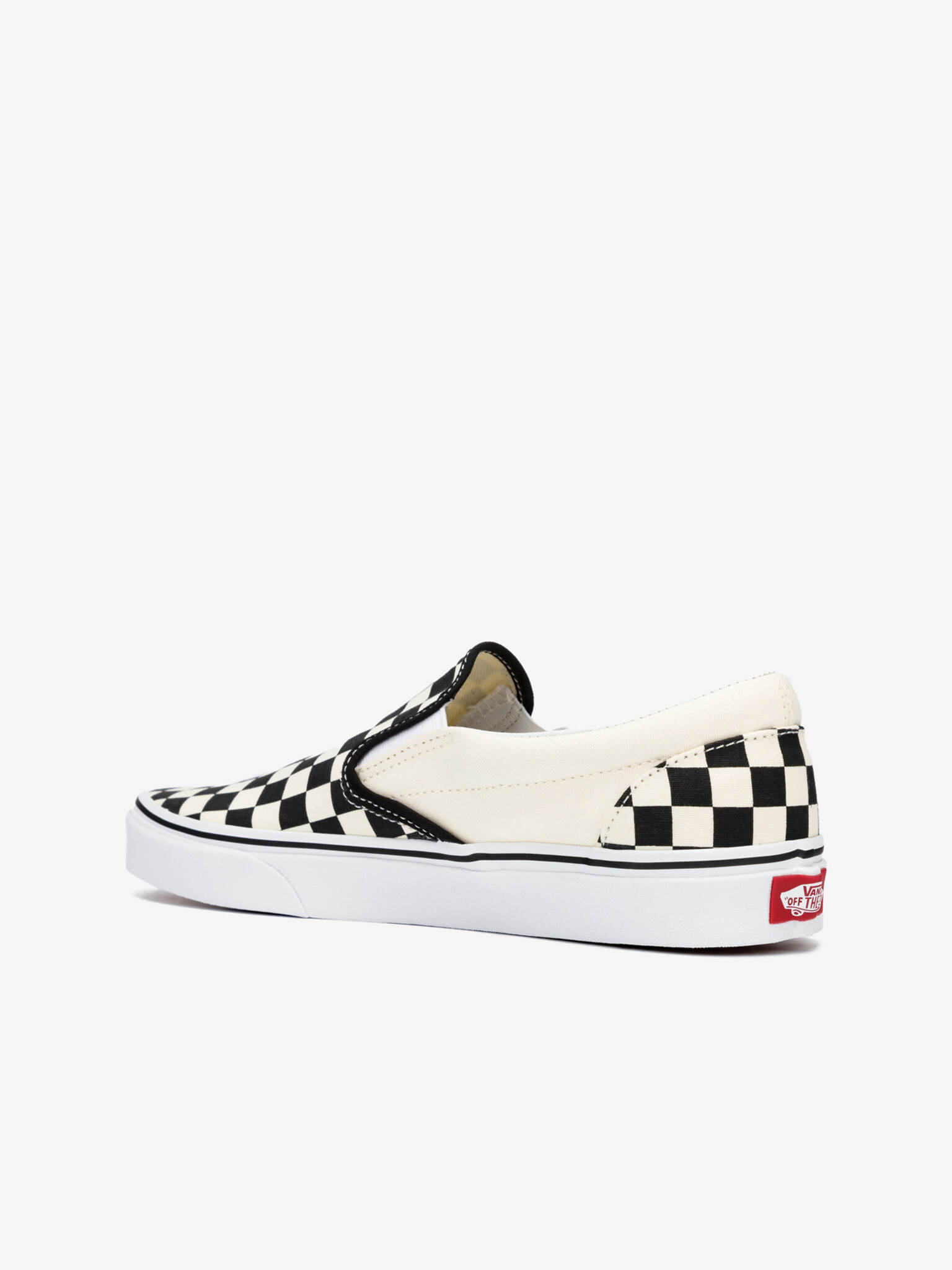 Vans Checkerboard Classic Slip On Alb - Pled.ro