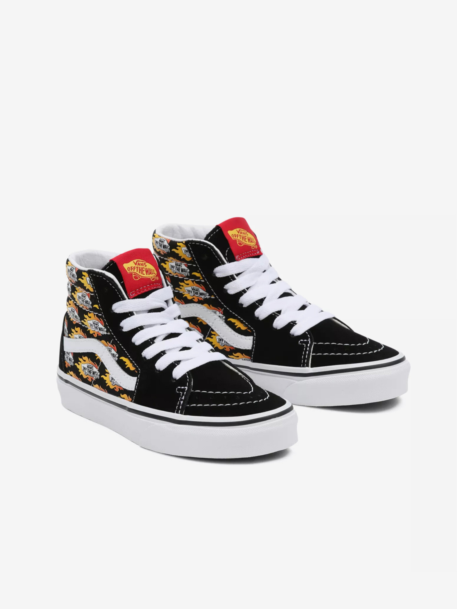 Vans Flame Logo Repeat Sk8-Hi Teniși pentru copii Negru - Pled.ro