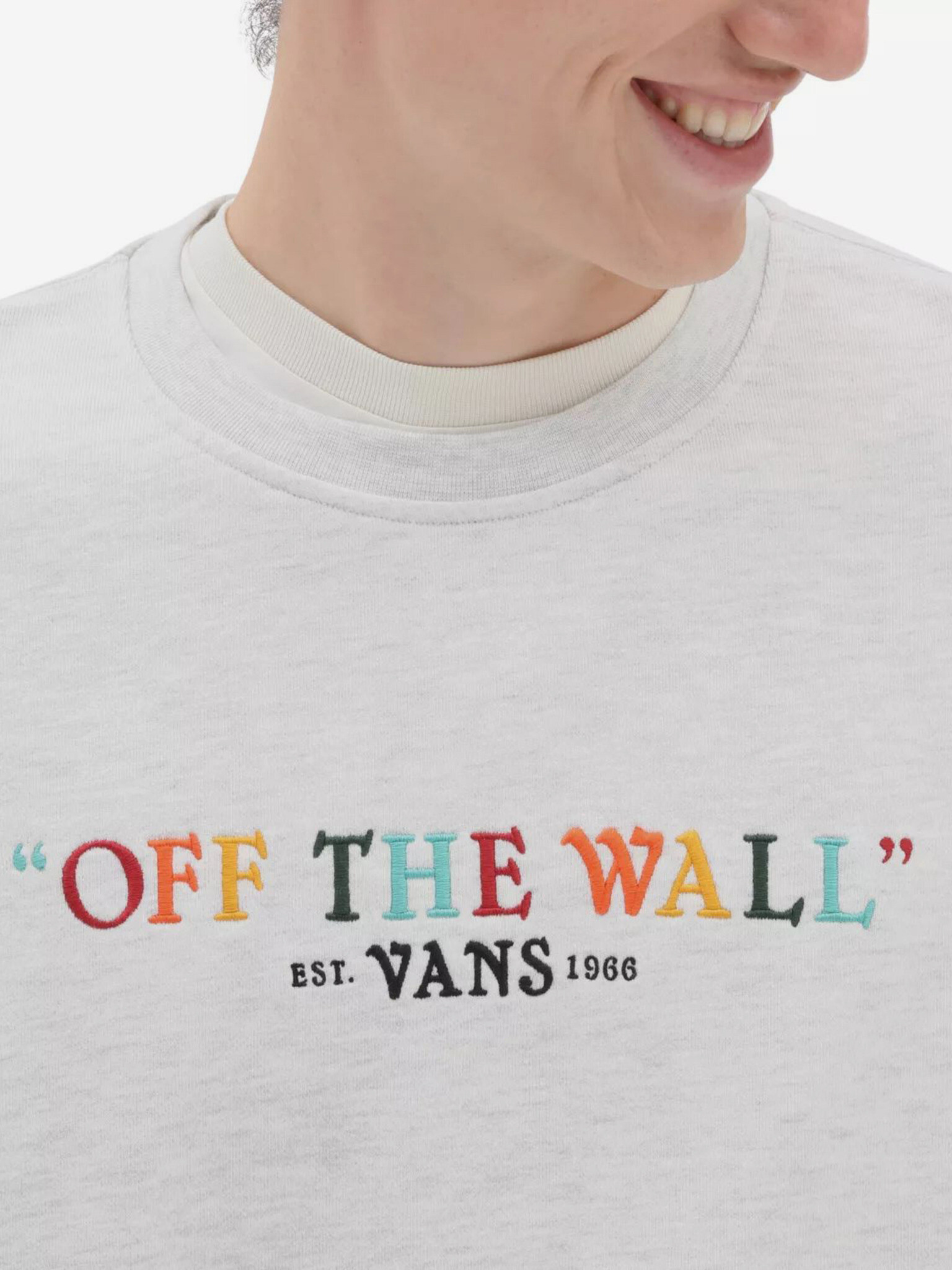 Vans Rainbow Script Crew Hanorac Gri - Pled.ro