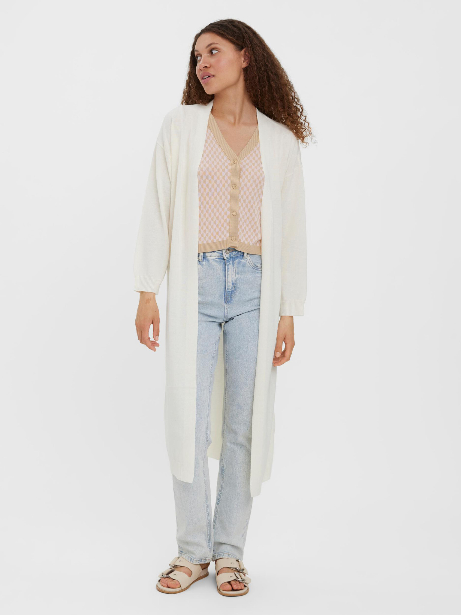 Vero Moda Cardigan Alb - Pled.ro