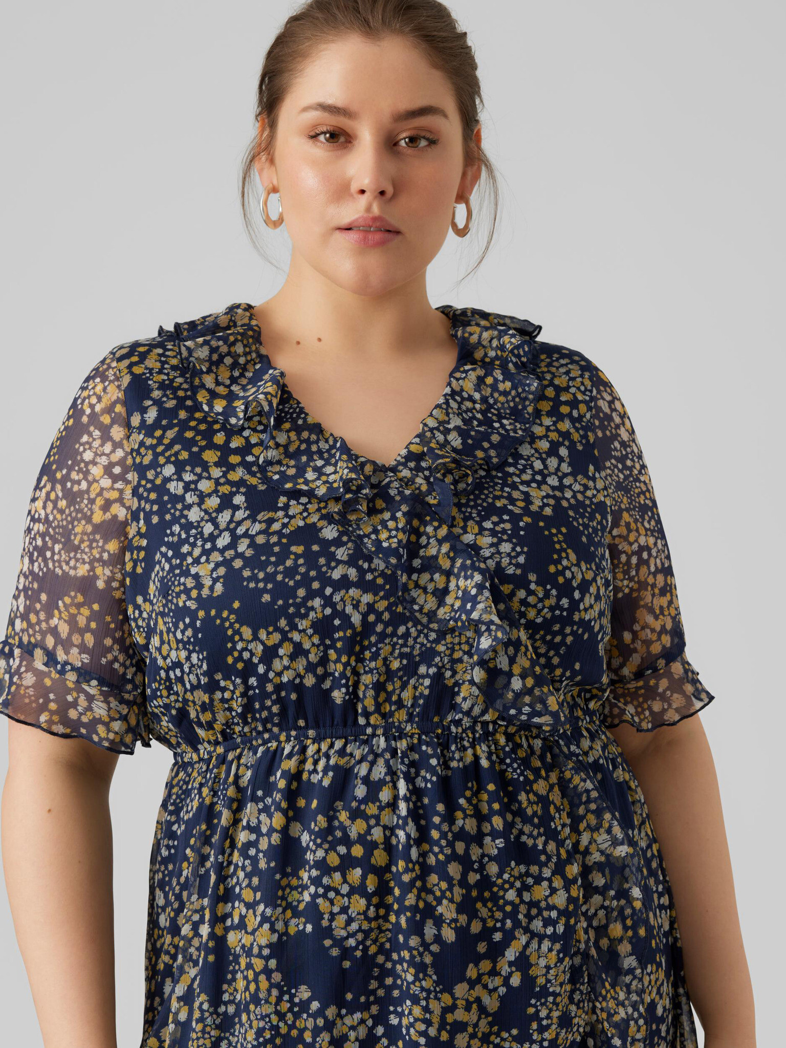 Vero Moda Curve Dora Rochie Albastru - Pled.ro