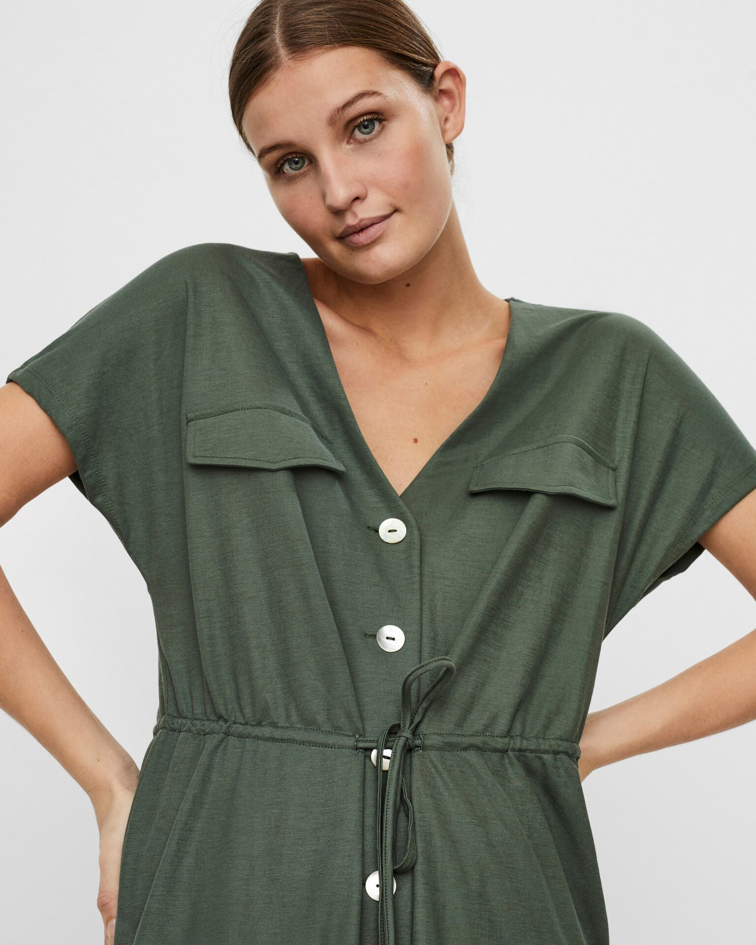 Vero Moda Ina Maria Rochie Verde - Pled.ro