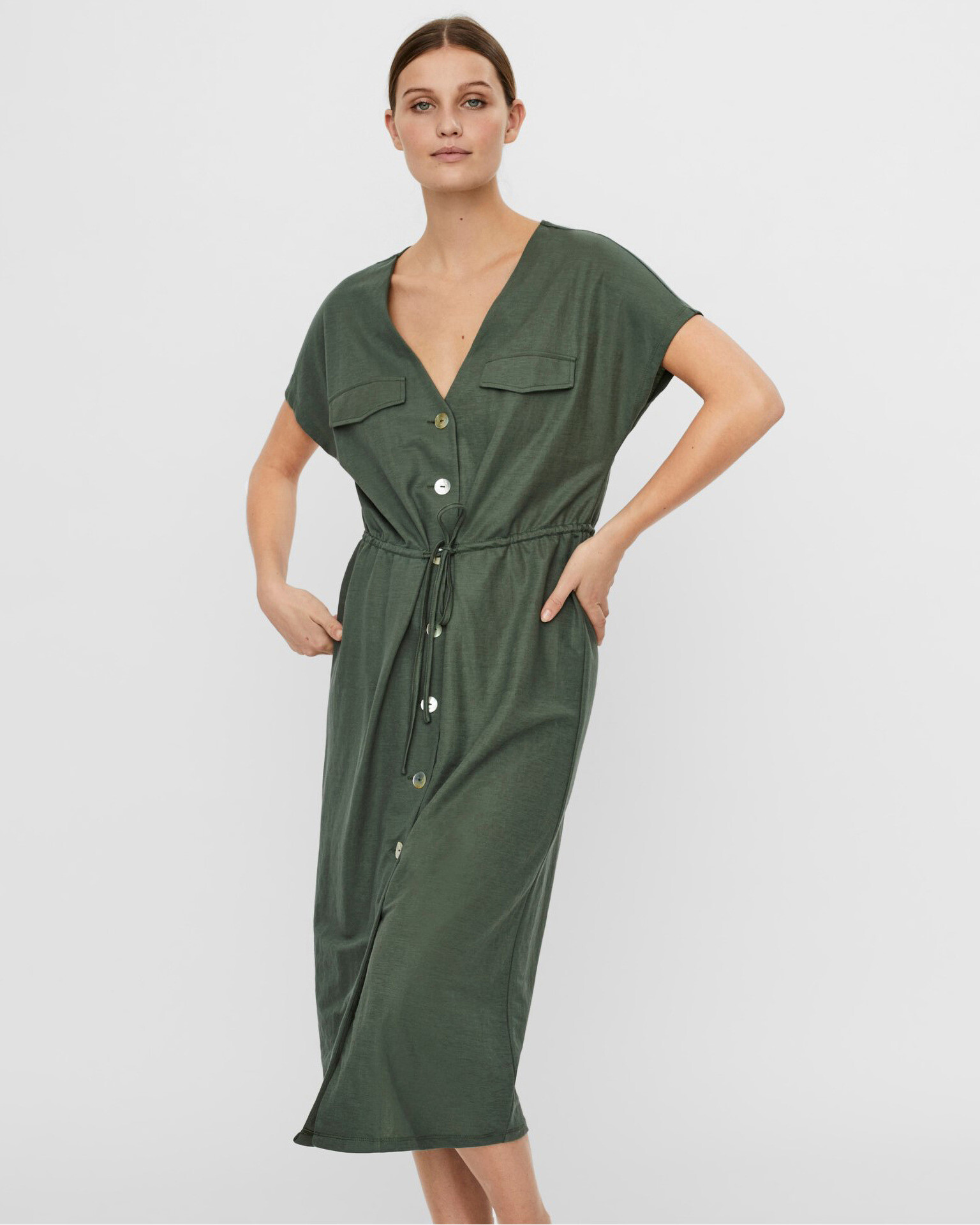 Vero Moda Ina Maria Rochie Verde - Pled.ro