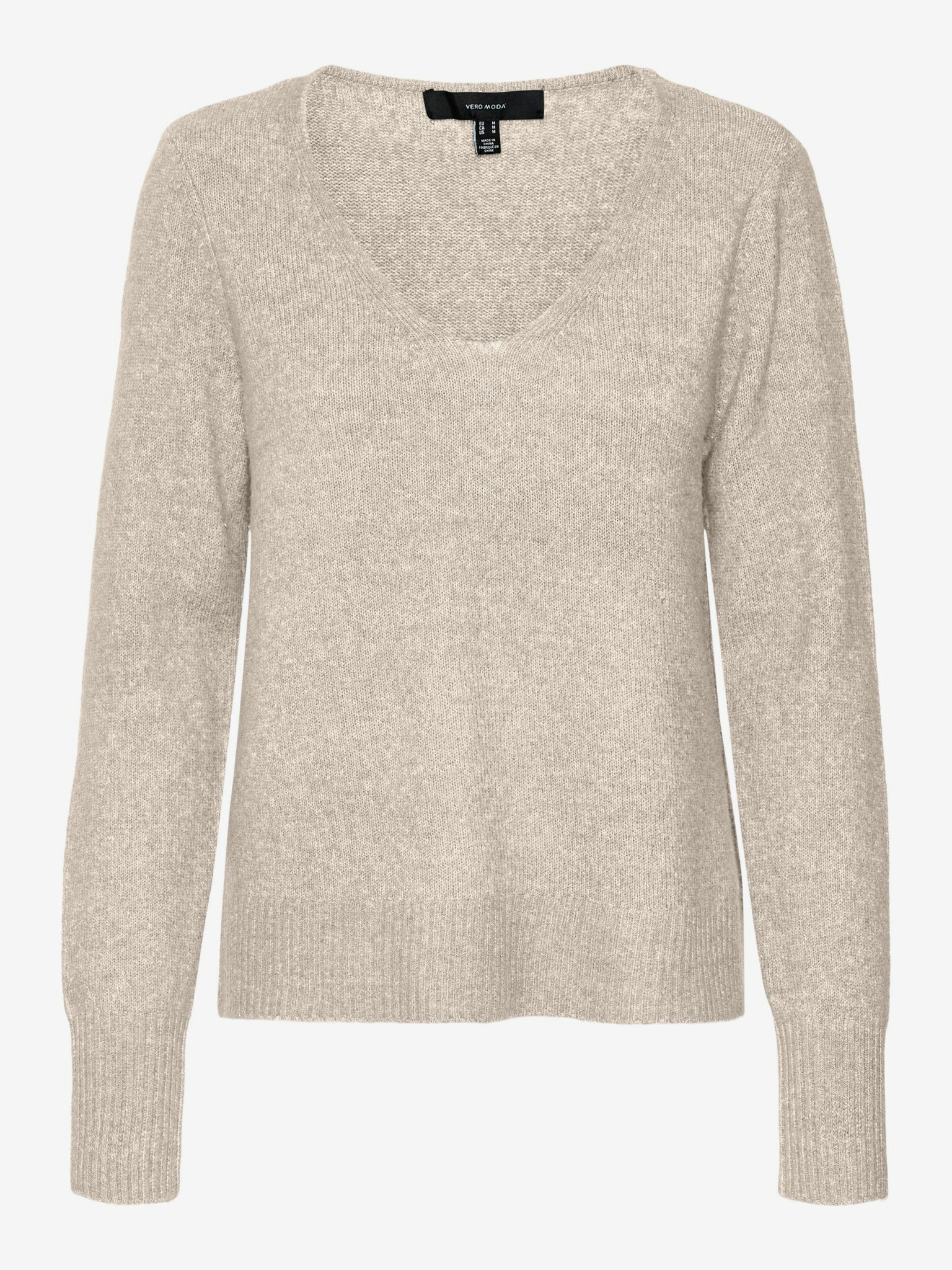 Vero Moda New Wind Pulover Alb - Pled.ro