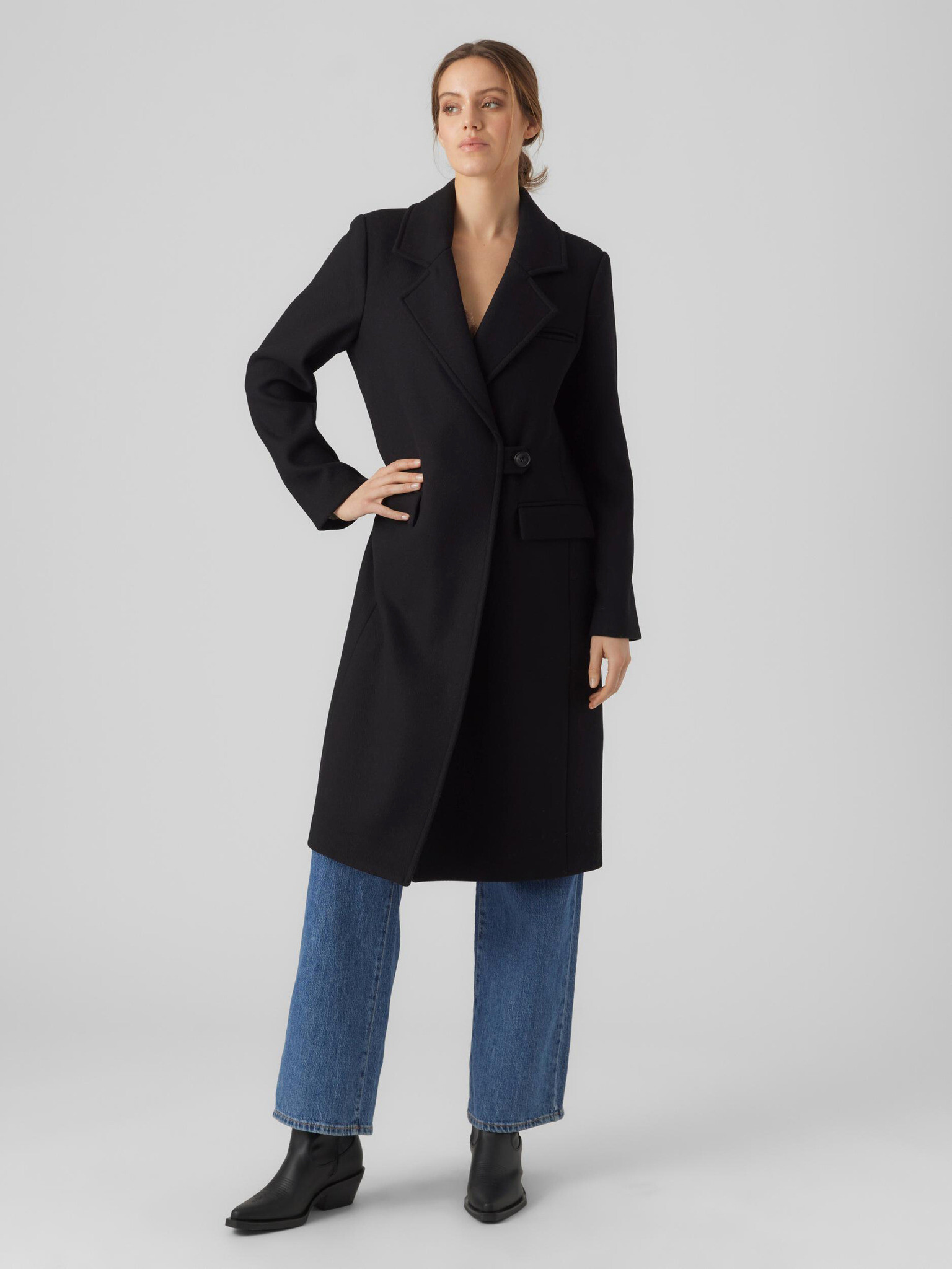 Vero Moda Reno Palton Negru - Pled.ro