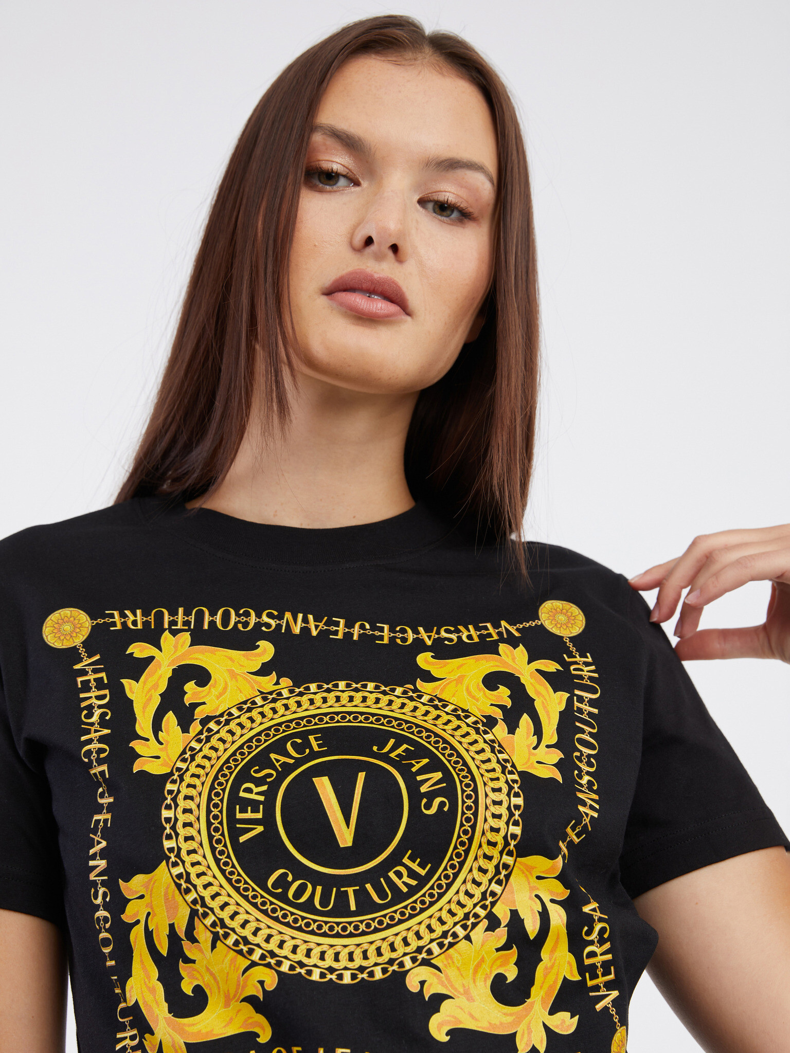 Versace Jeans Couture Tricou Negru - Pled.ro