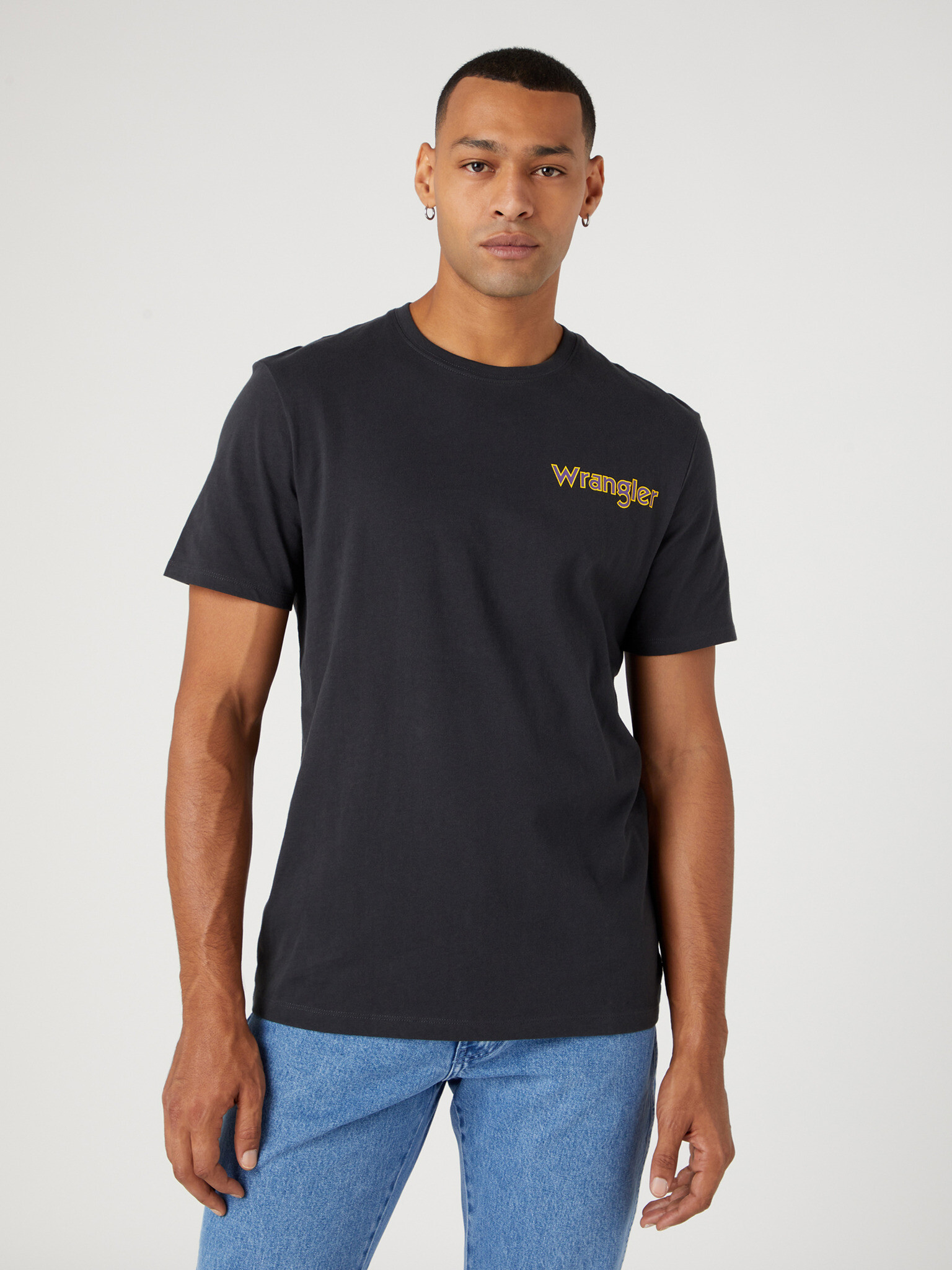 Wrangler Tricou Negru - Pled.ro