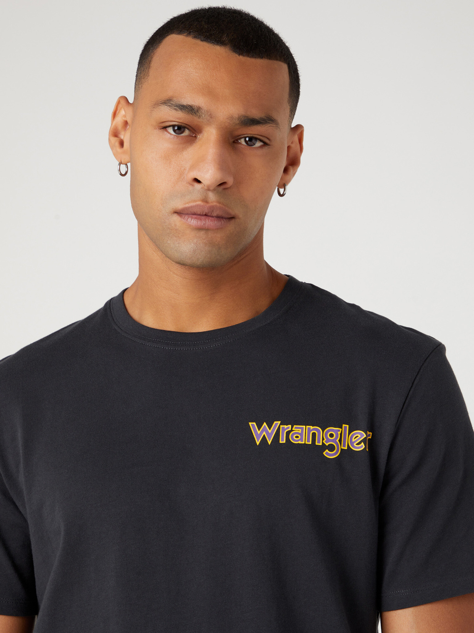 Wrangler Tricou Negru - Pled.ro