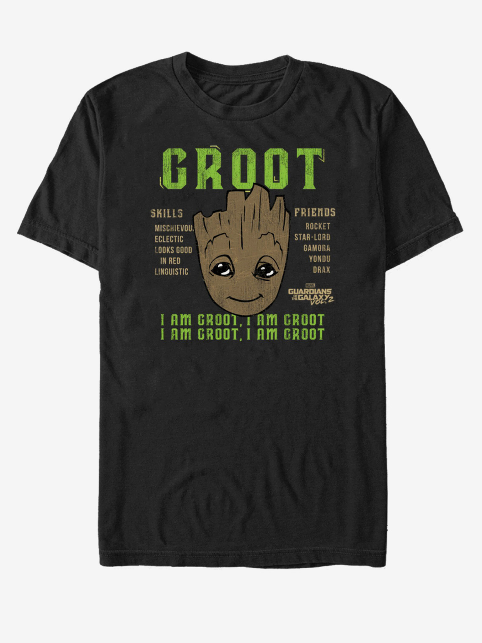 ZOOT.Fan I Am Groot Strážci Galaxie vol. 2 Marvel Tricou Negru - Pled.ro