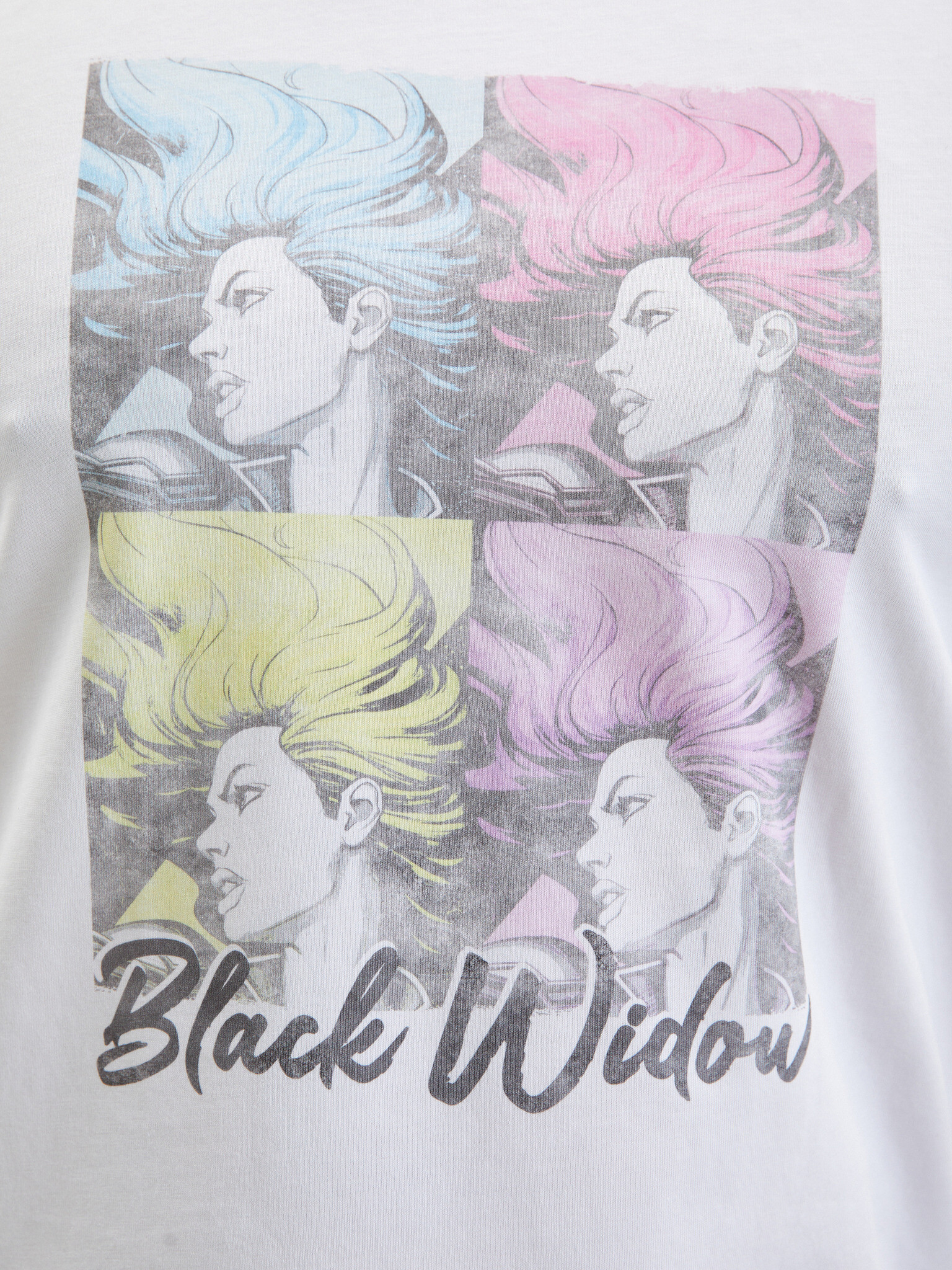 ZOOT.Fan Marvel Black Widow Tricou Alb - Pled.ro