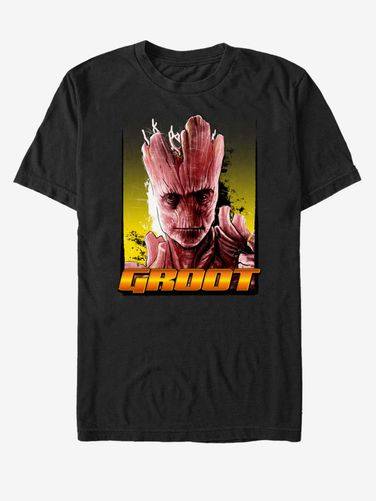 ZOOT.Fan Marvel Groot Strážci Galaxie Tricou Negru - Pled.ro