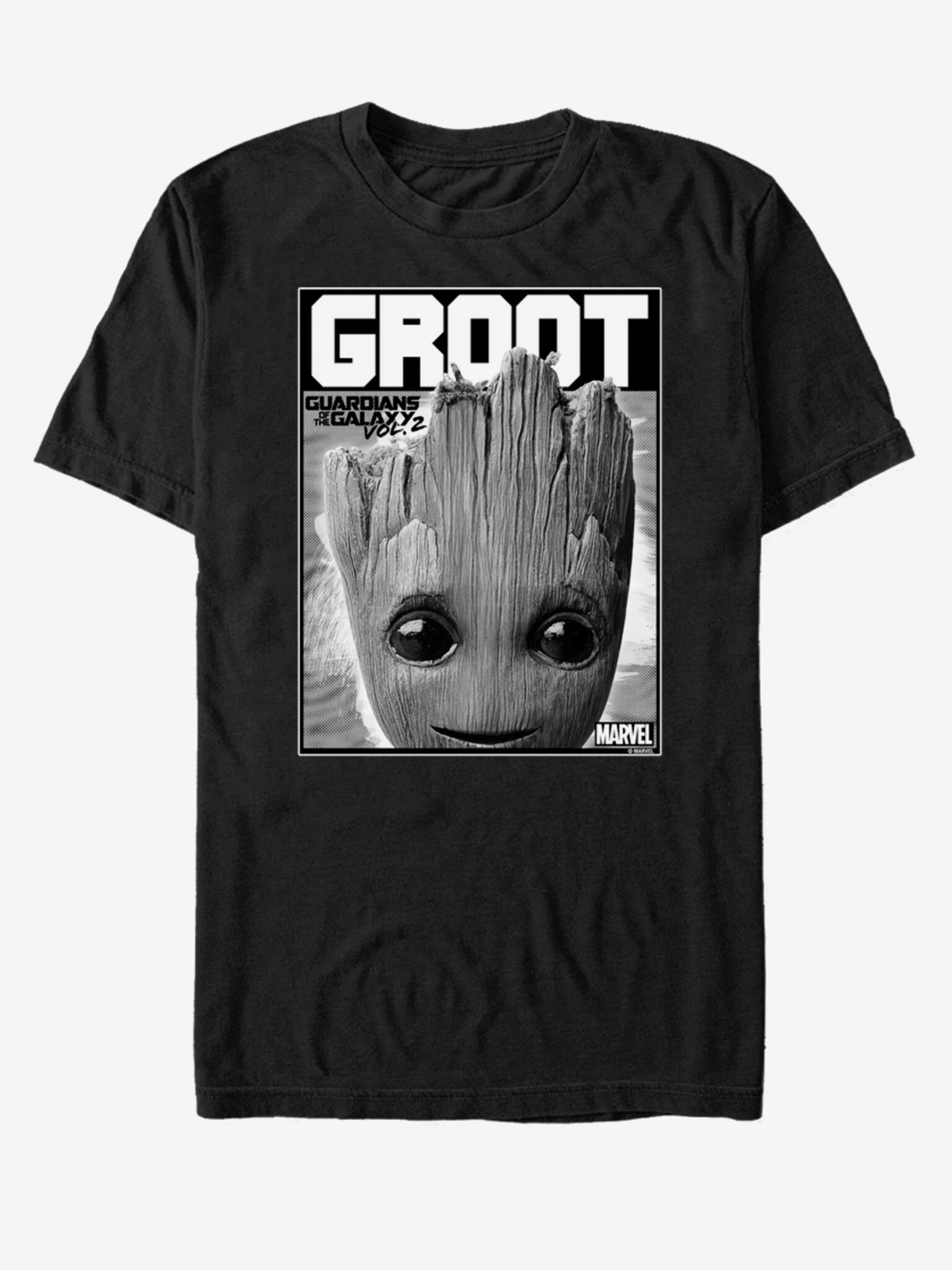 ZOOT.Fan Marvel Groot Strážci Galaxie vol. 2 Tricou Negru - Pled.ro