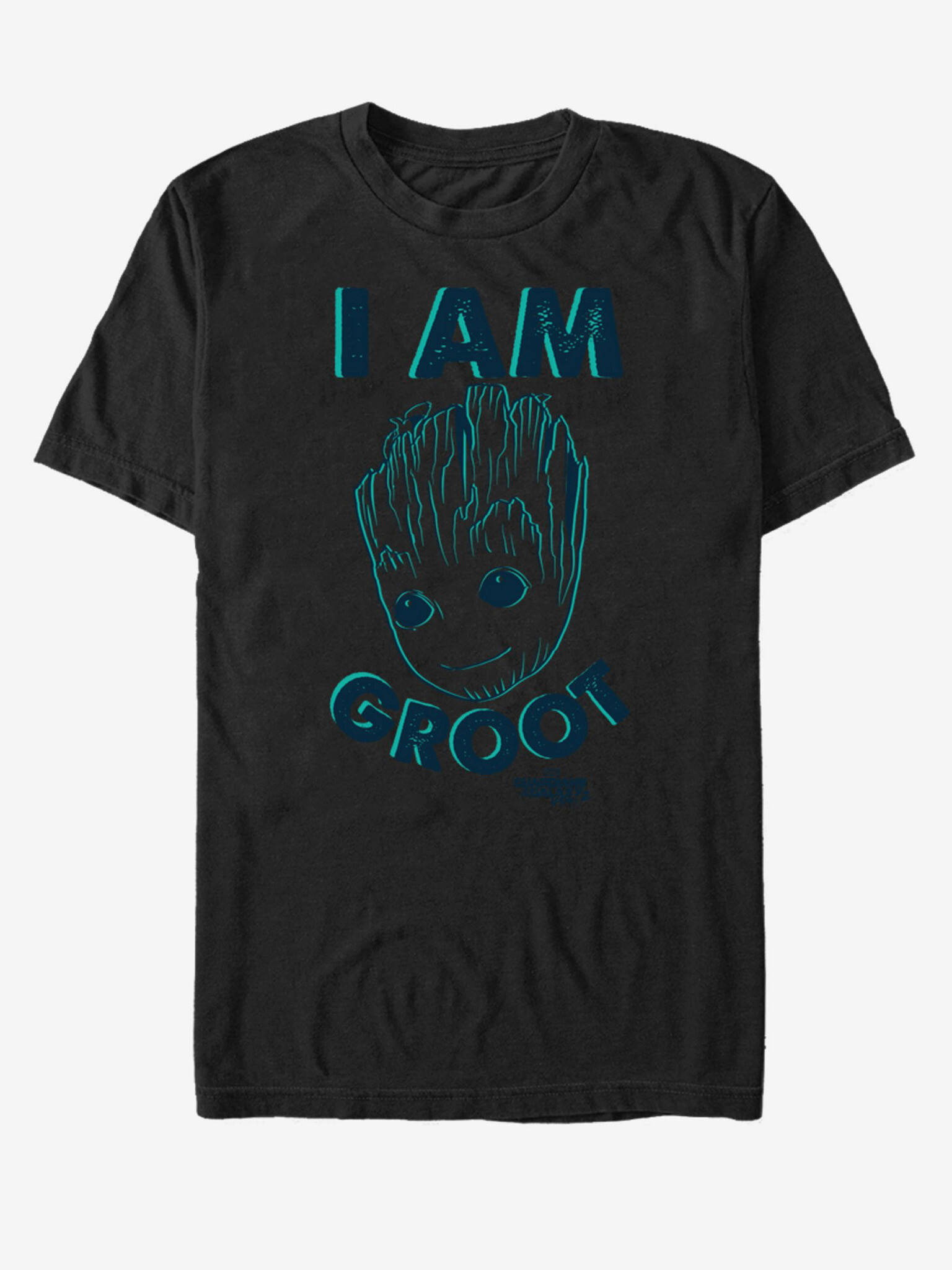 ZOOT.Fan Marvel I am Groot Strážci Galaxie Tricou Negru - Pled.ro