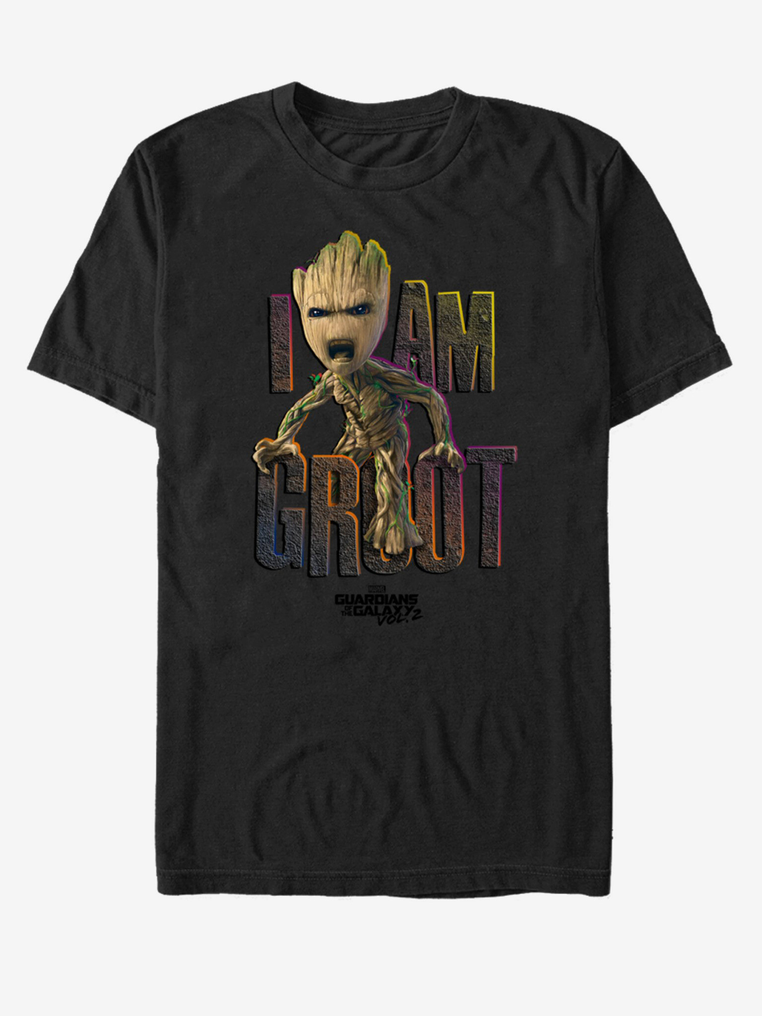 ZOOT.Fan Marvel I am Groot Strážci Galaxie Tricou Negru - Pled.ro