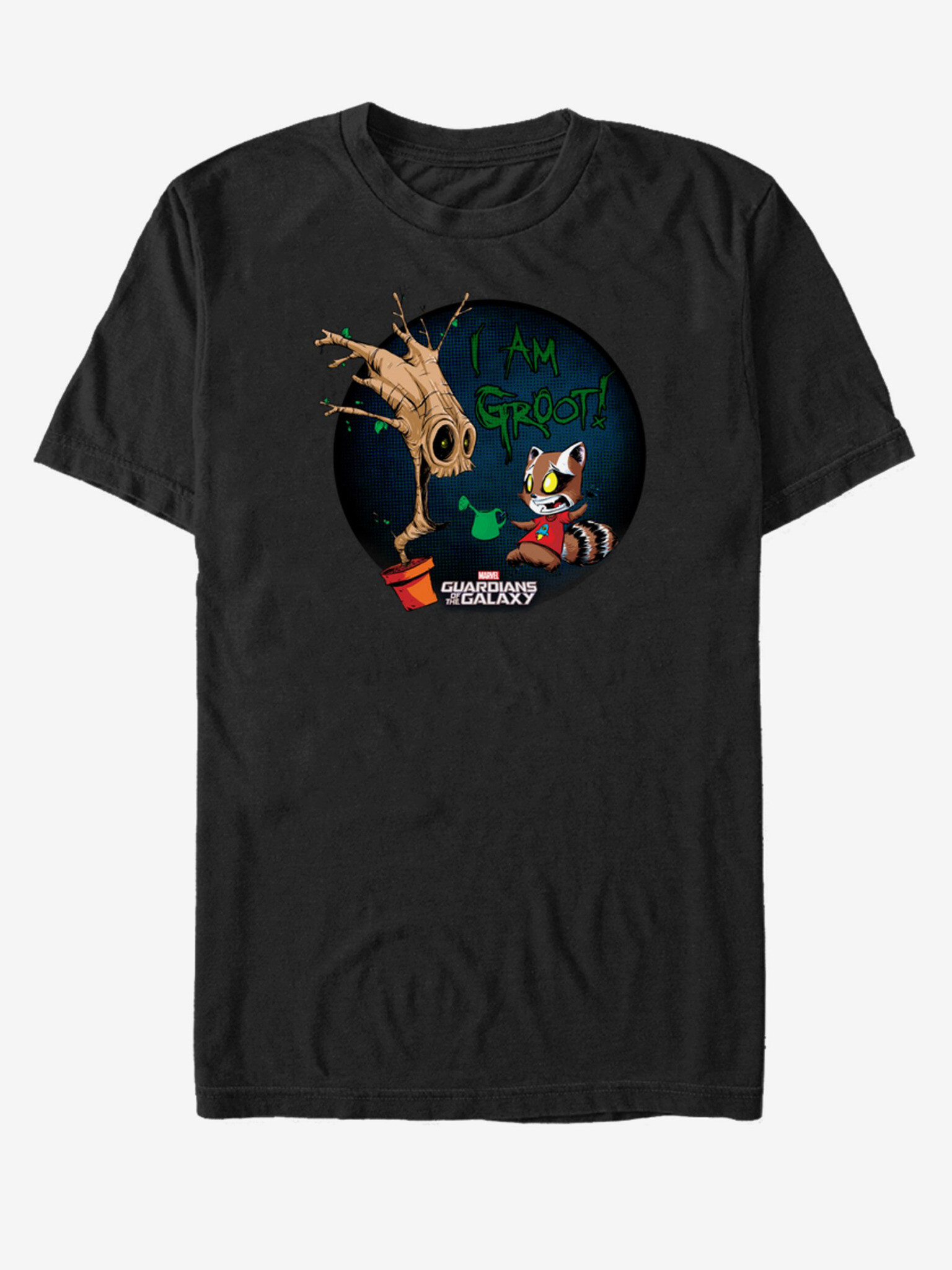 ZOOT.Fan Marvel I am Groot Strážci Galaxie Tricou Negru - Pled.ro