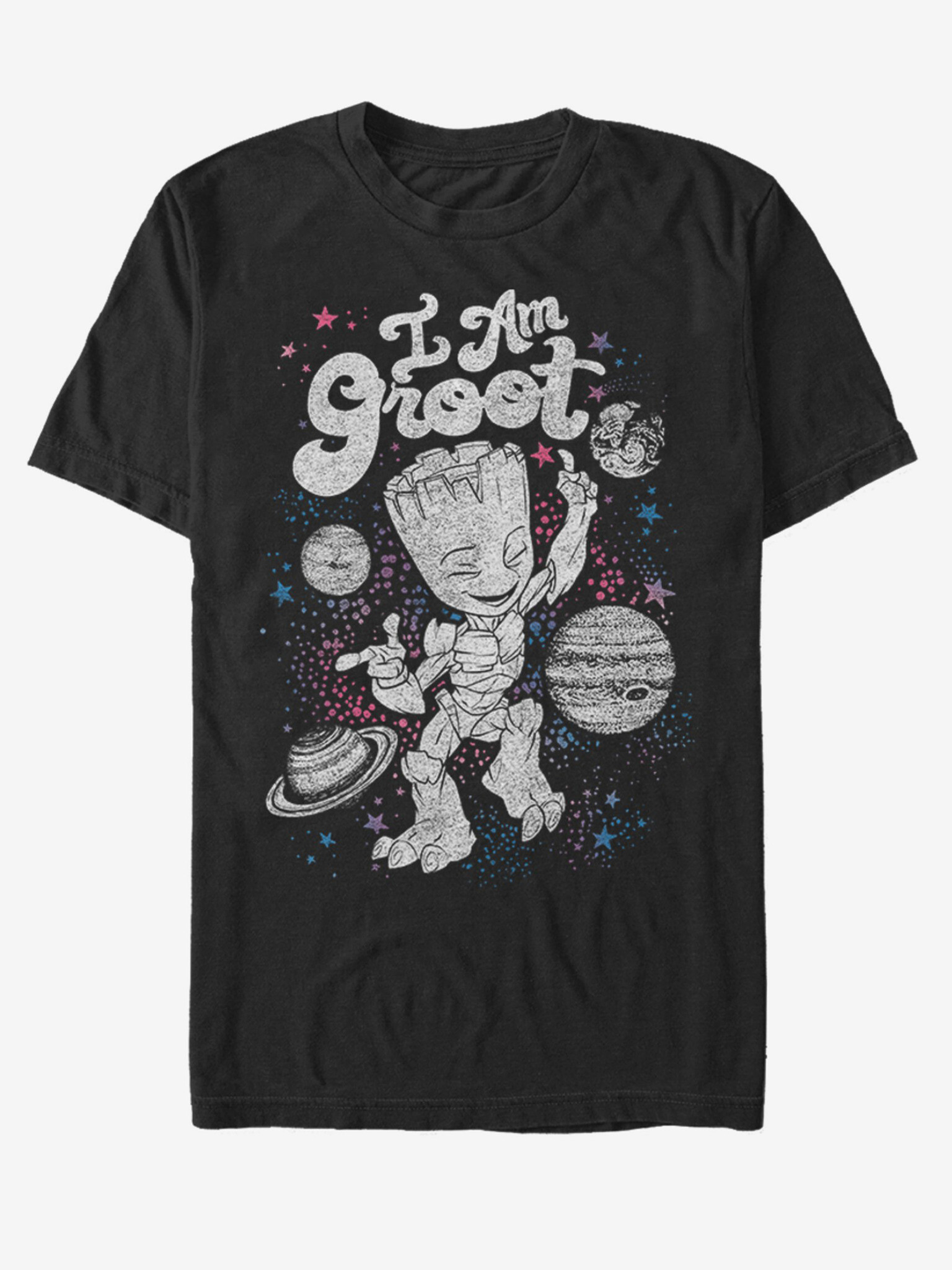 ZOOT.Fan Marvel I am Groot Strážci Galaxie Tricou Negru - Pled.ro