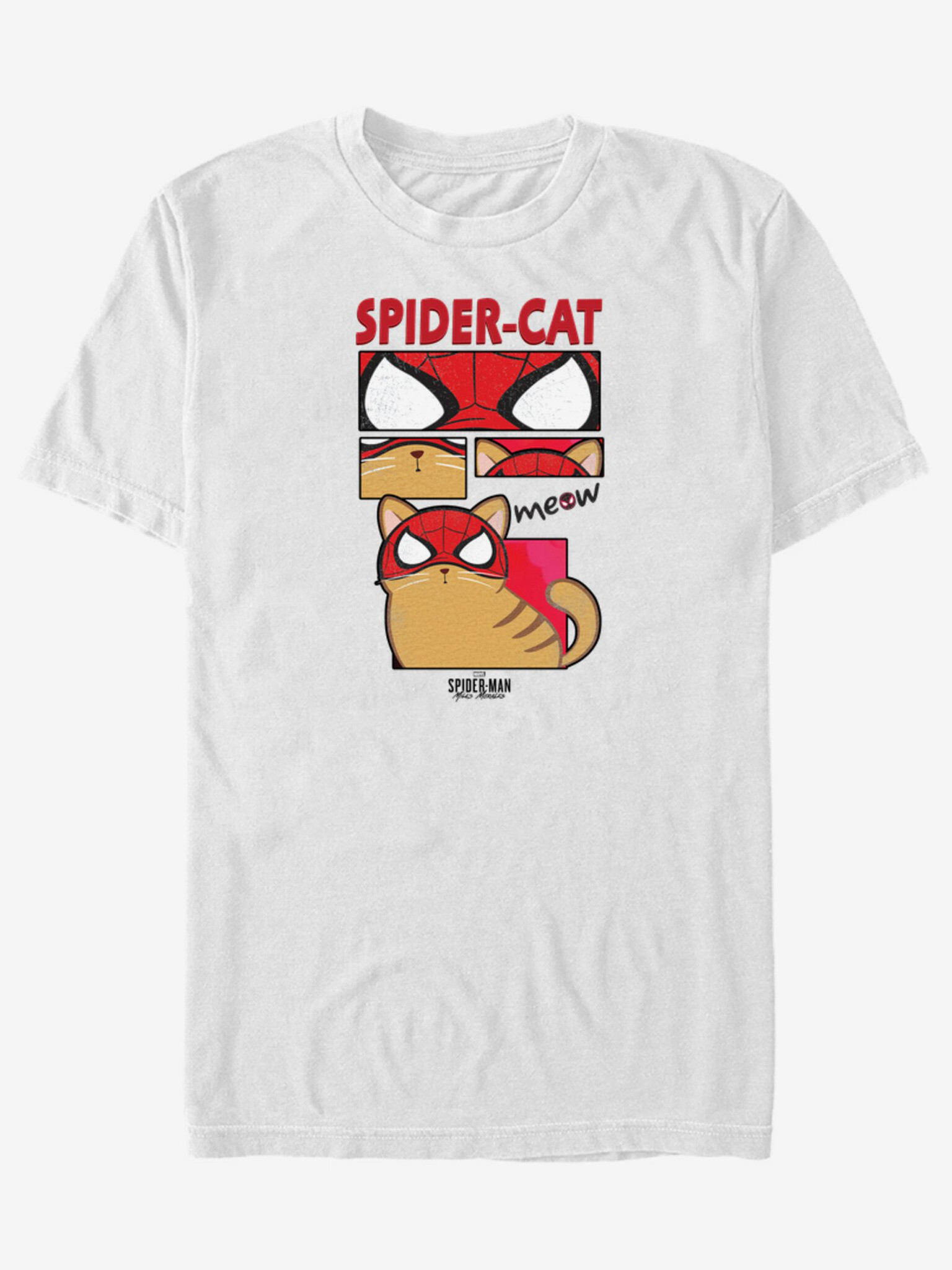 ZOOT.Fan Marvel Spider Cat Panels Tricou Alb - Pled.ro