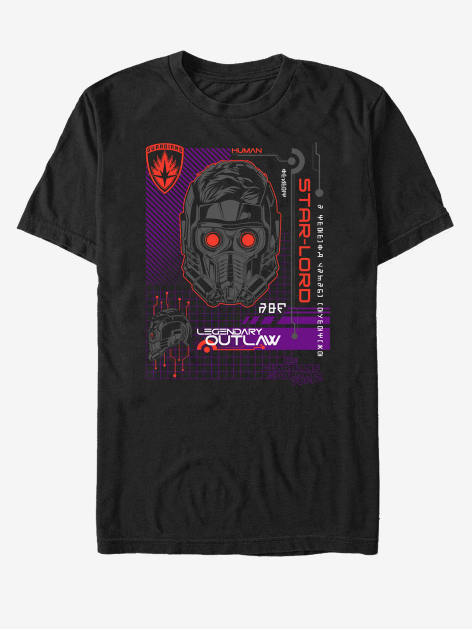 ZOOT.Fan Marvel Star-Lord Strážci Galaxie Tricou Negru - Pled.ro