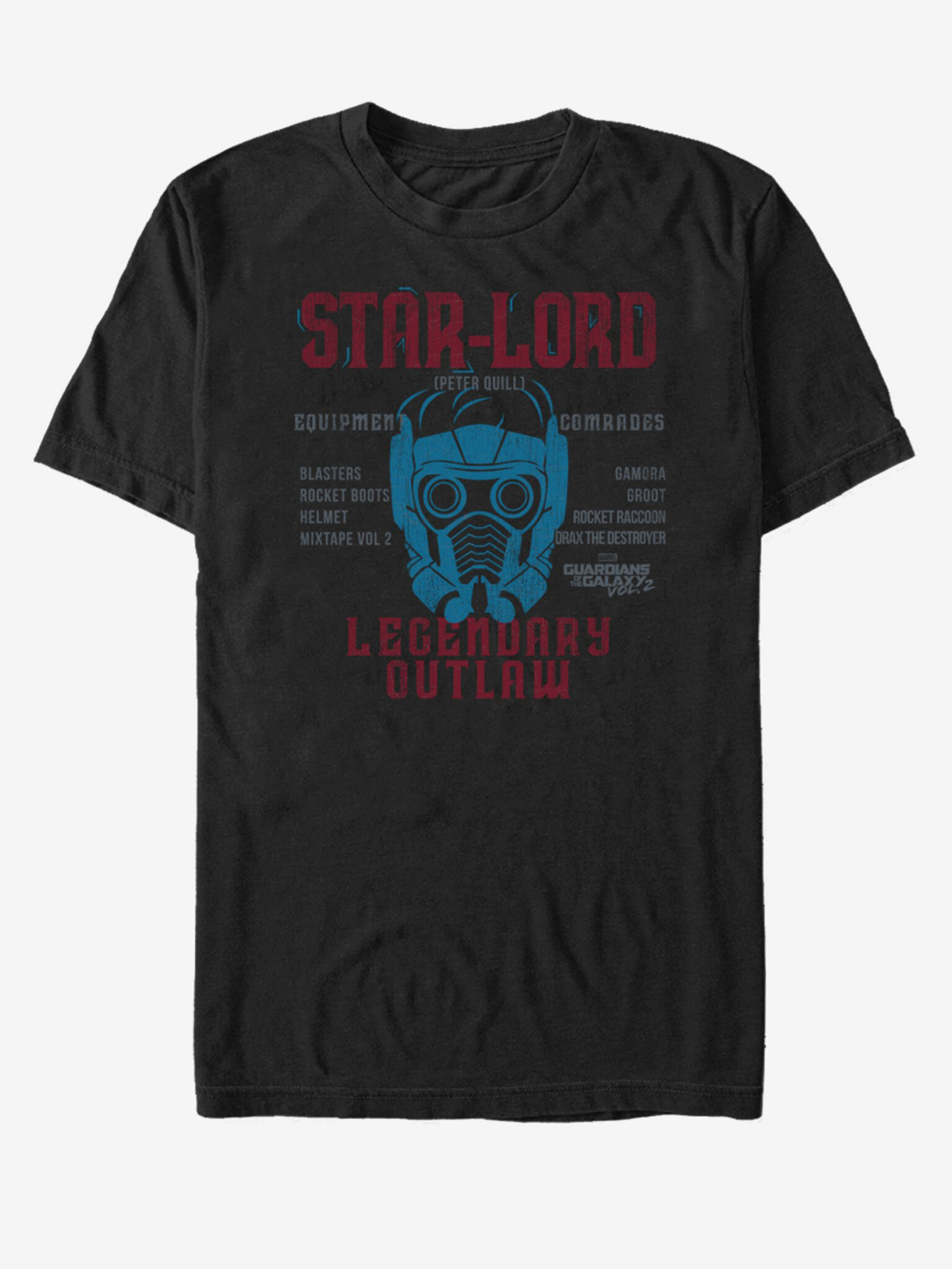 ZOOT.Fan Marvel Star-Lord Strážci Galaxie Tricou Negru - Pled.ro