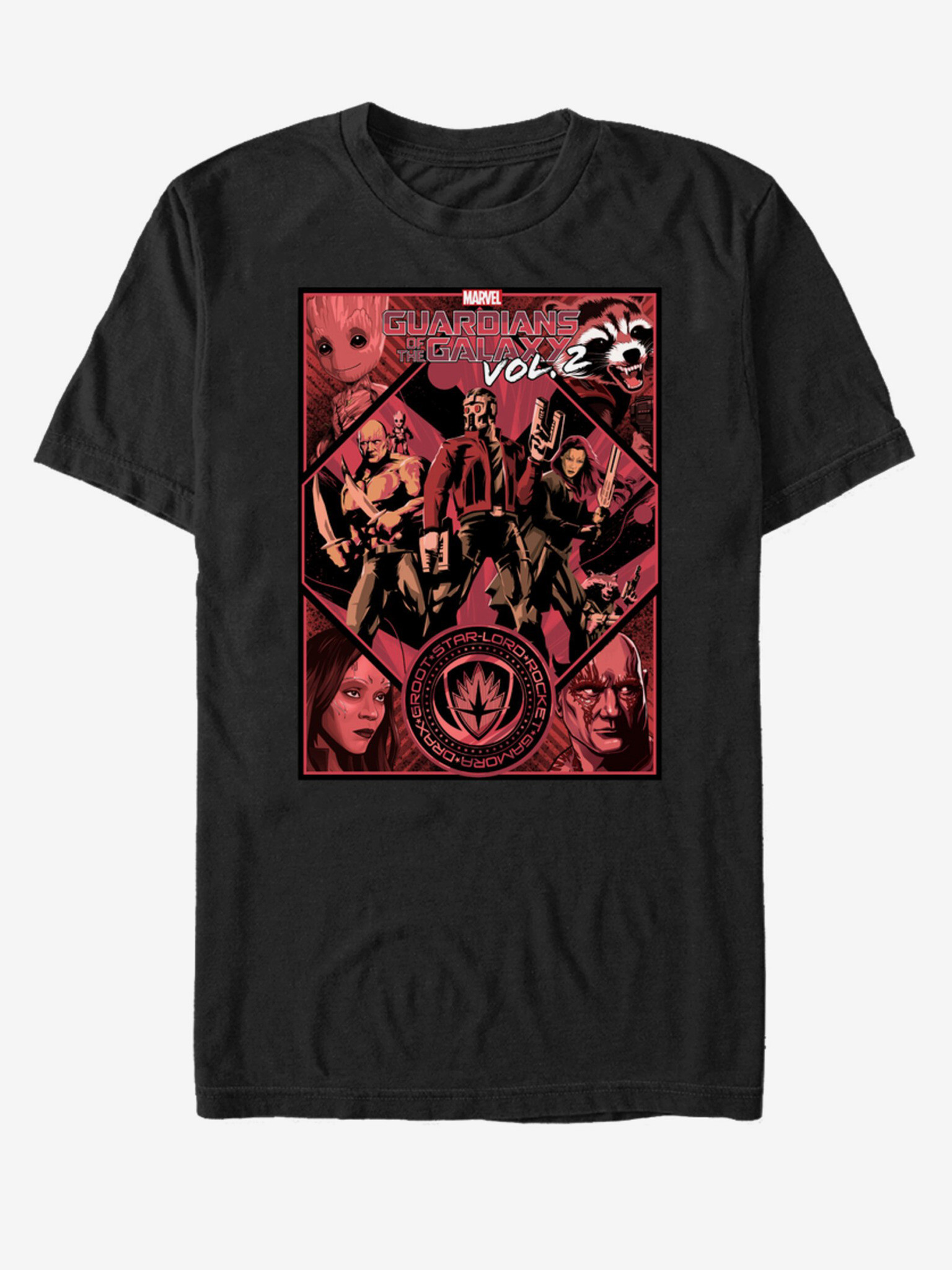 ZOOT.Fan Marvel Star-Lord Strážci Galaxie vol. 2 Tricou Negru - Pled.ro