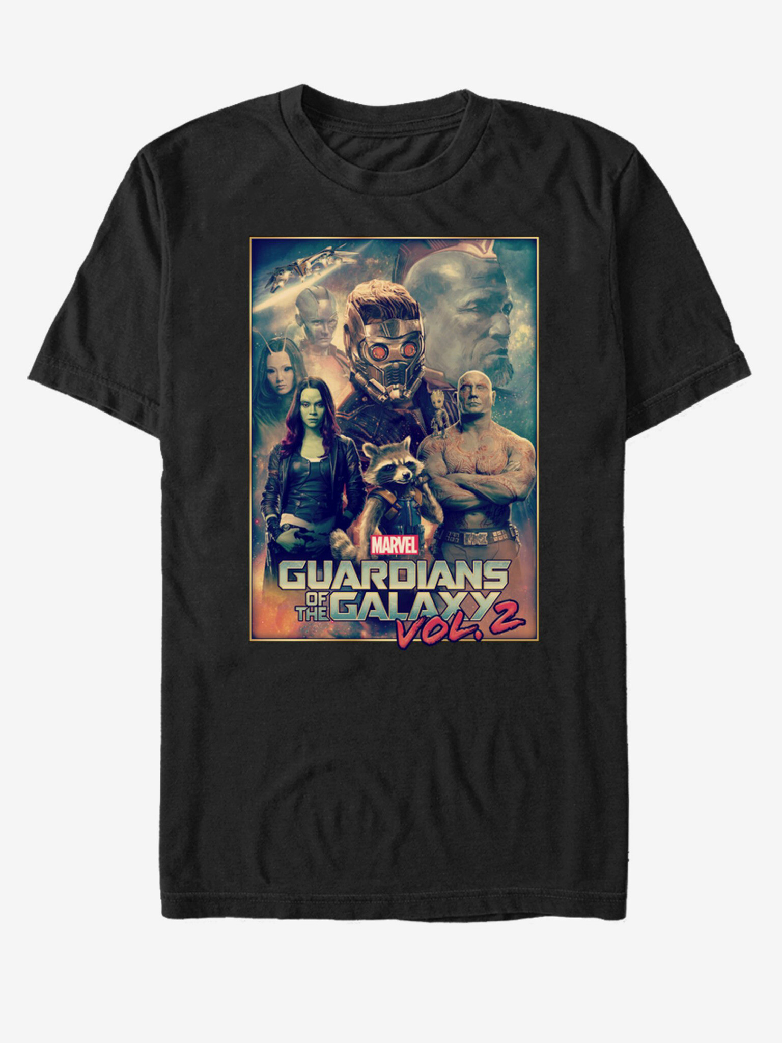 ZOOT.Fan Marvel Strážci Galaxie vol. 2 Tricou Negru - Pled.ro