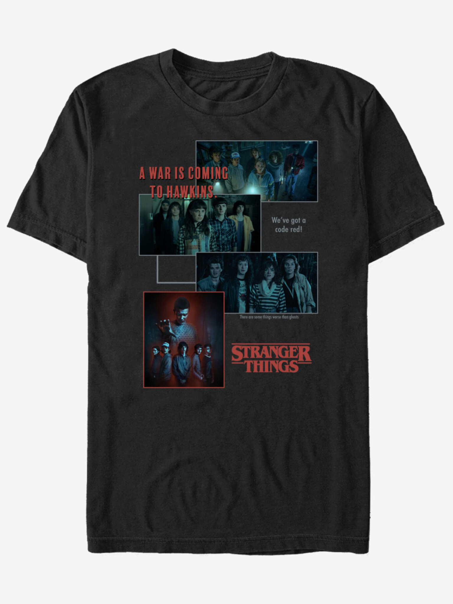 ZOOT.Fan Netflix A War Is Coming To Hawkins Stranger Things Tricou Negru - Pled.ro