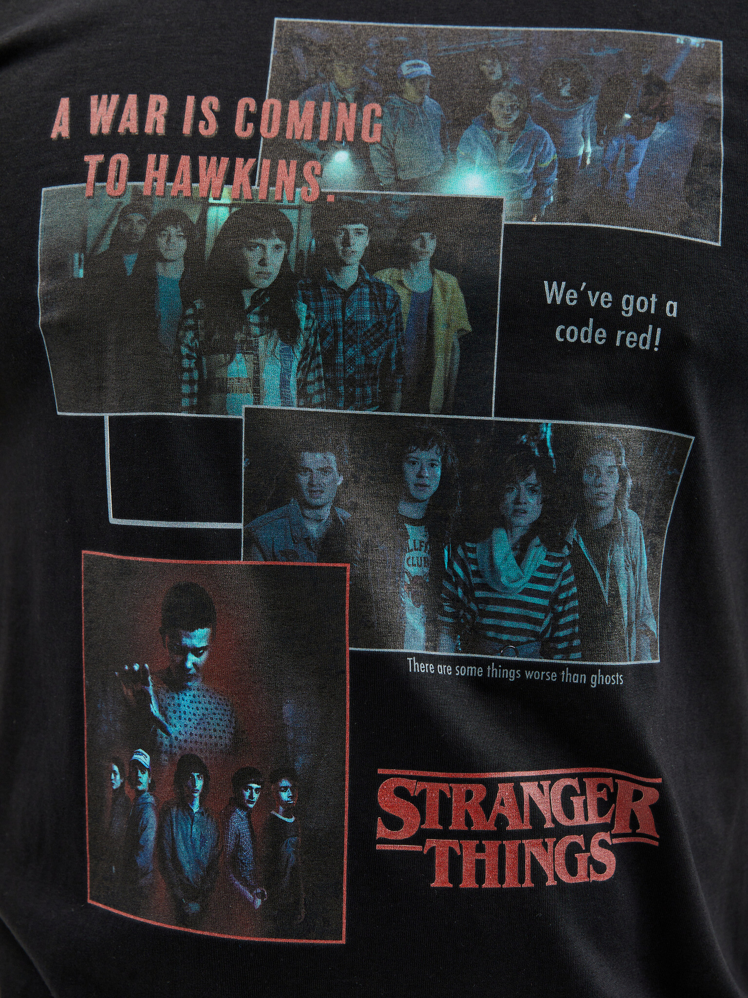 ZOOT.Fan Netflix A War Is Coming To Hawkins Stranger Things Tricou Negru - Pled.ro