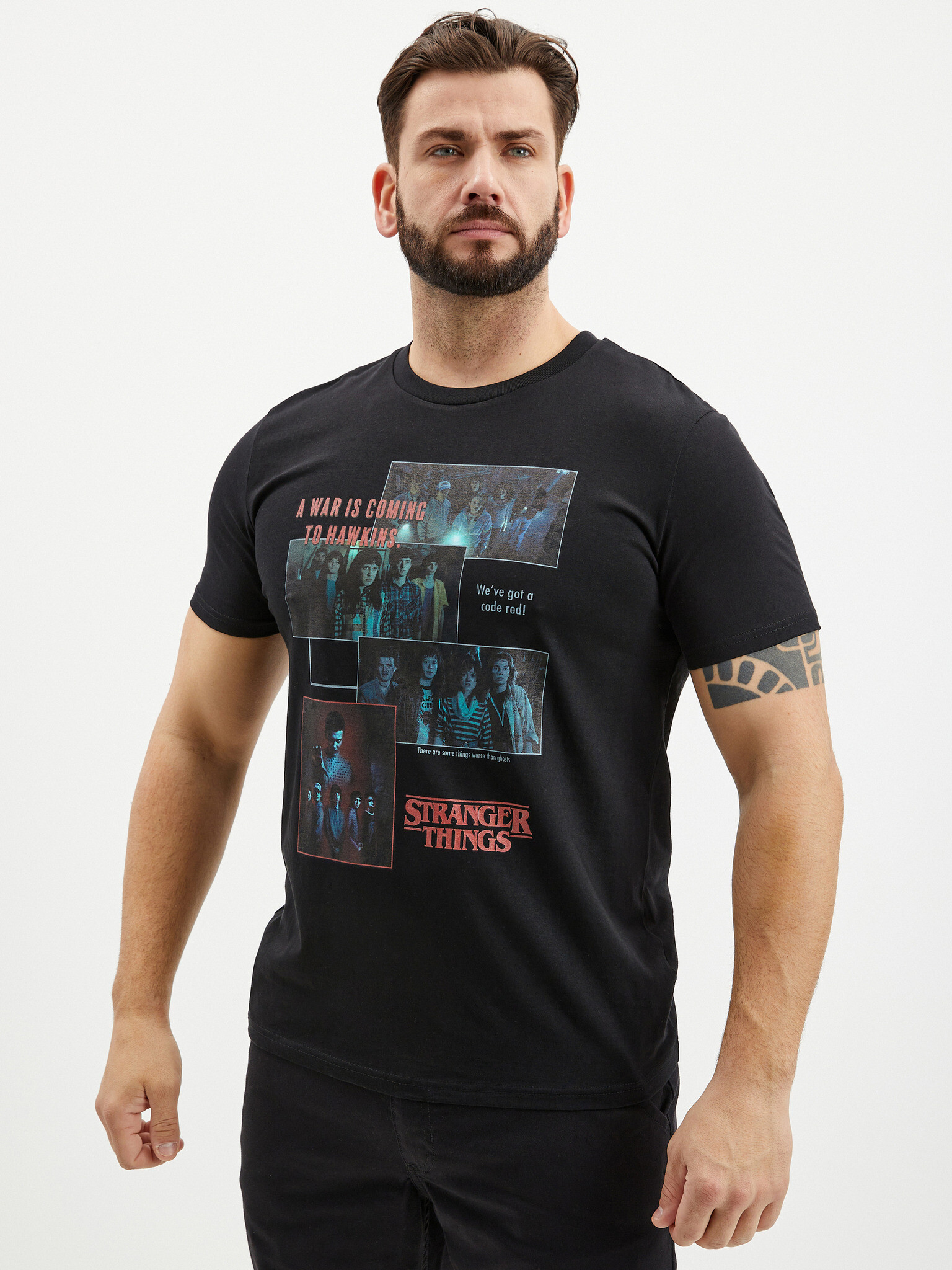 ZOOT.Fan Netflix A War Is Coming To Hawkins Stranger Things Tricou Negru - Pled.ro