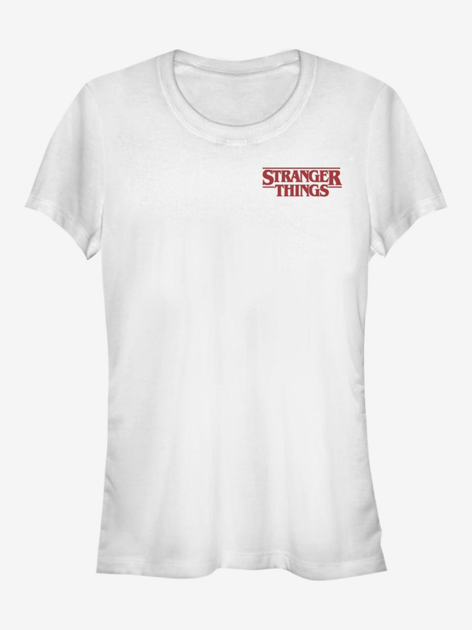 ZOOT.Fan Netflix Stranger Things Logo Tricou Alb - Pled.ro