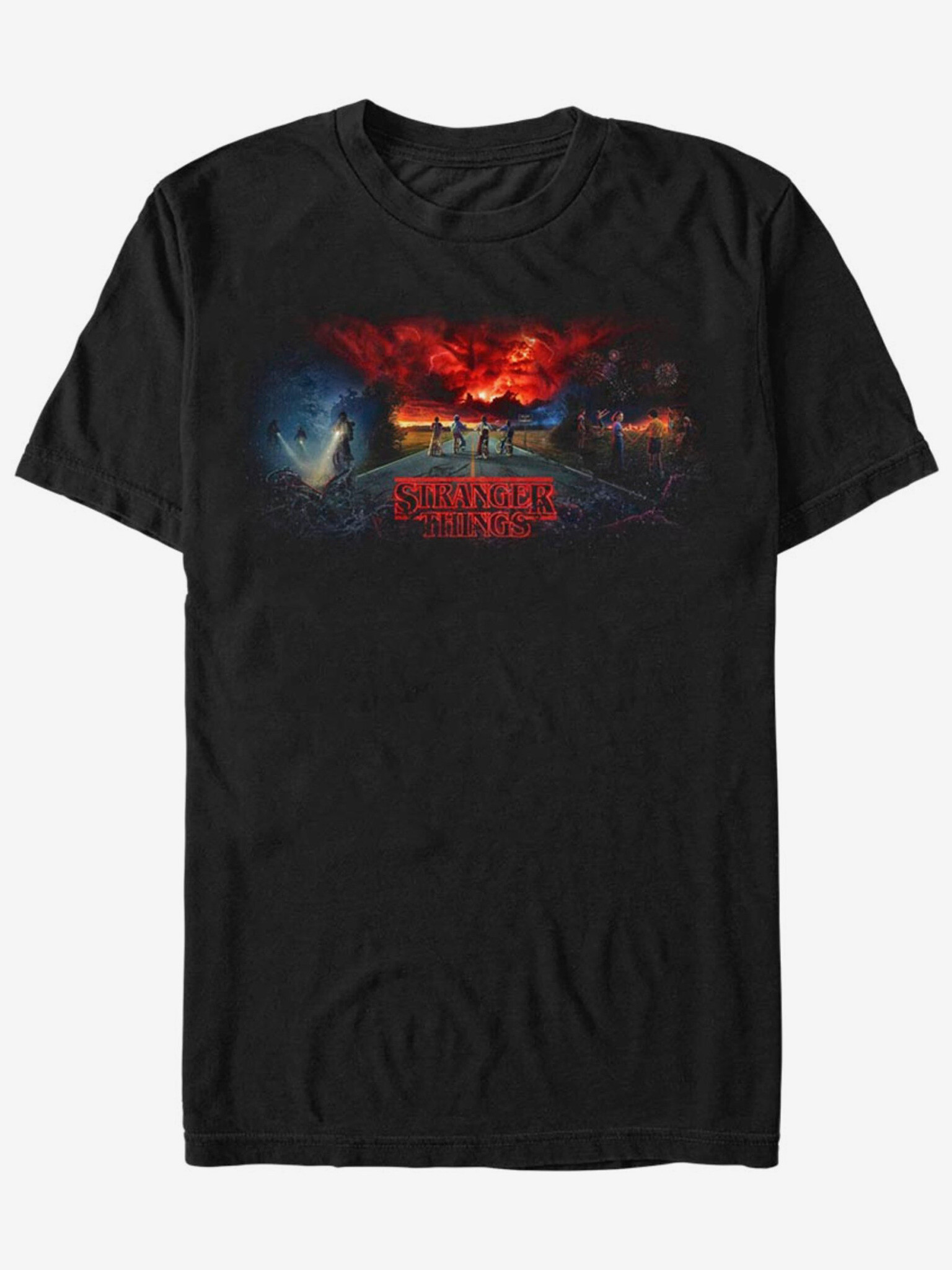 ZOOT.Fan Netflix Stranger Things Tricou Negru - Pled.ro