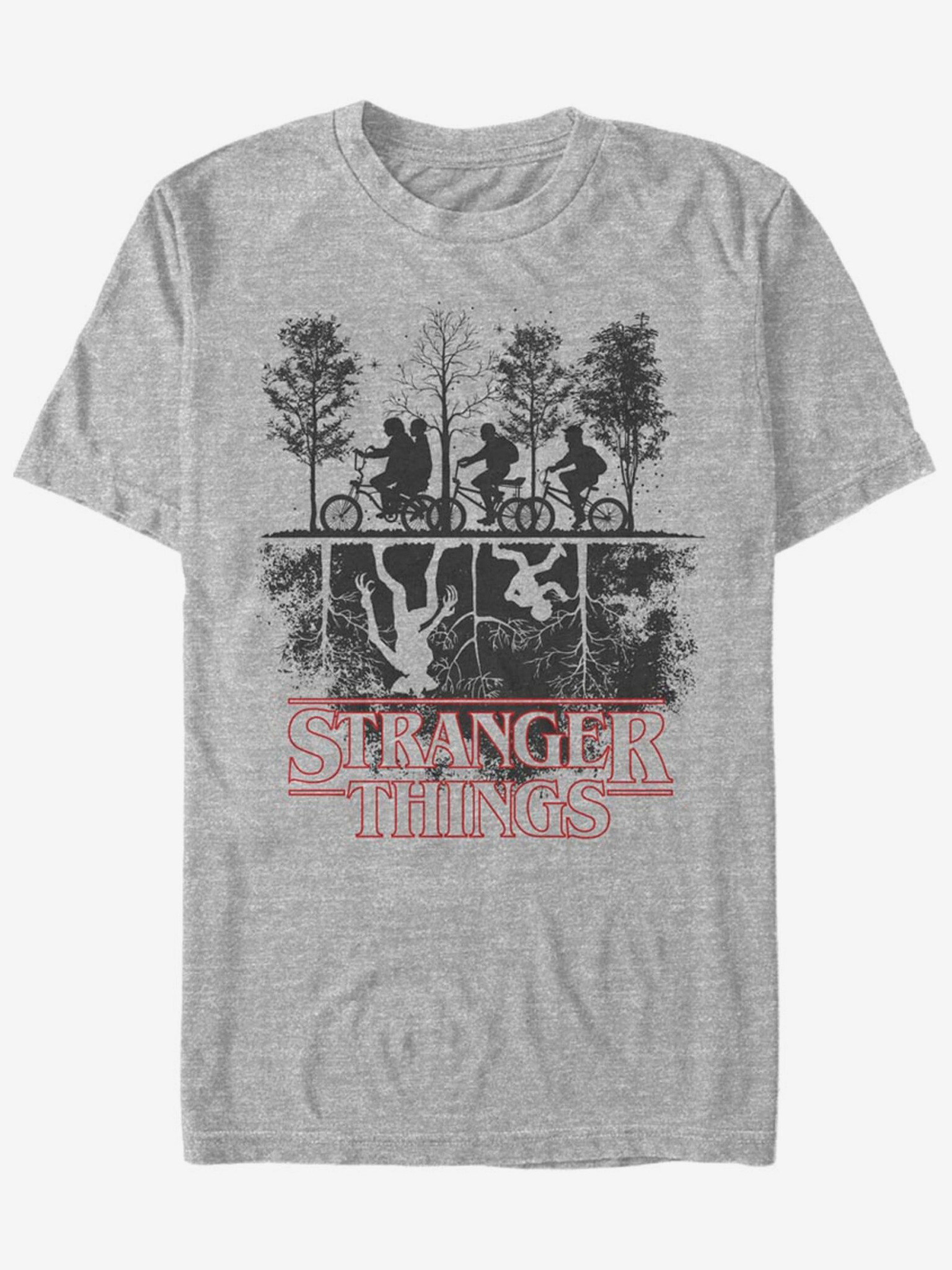 ZOOT.Fan Netflix Vzhůru nohama Stranger Things Tricou Gri - Pled.ro