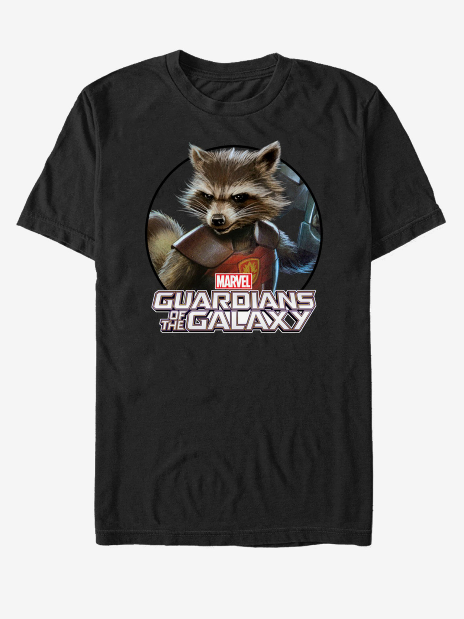 ZOOT.Fan Rocket Strážci Galaxie Marvel Tricou Negru - Pled.ro