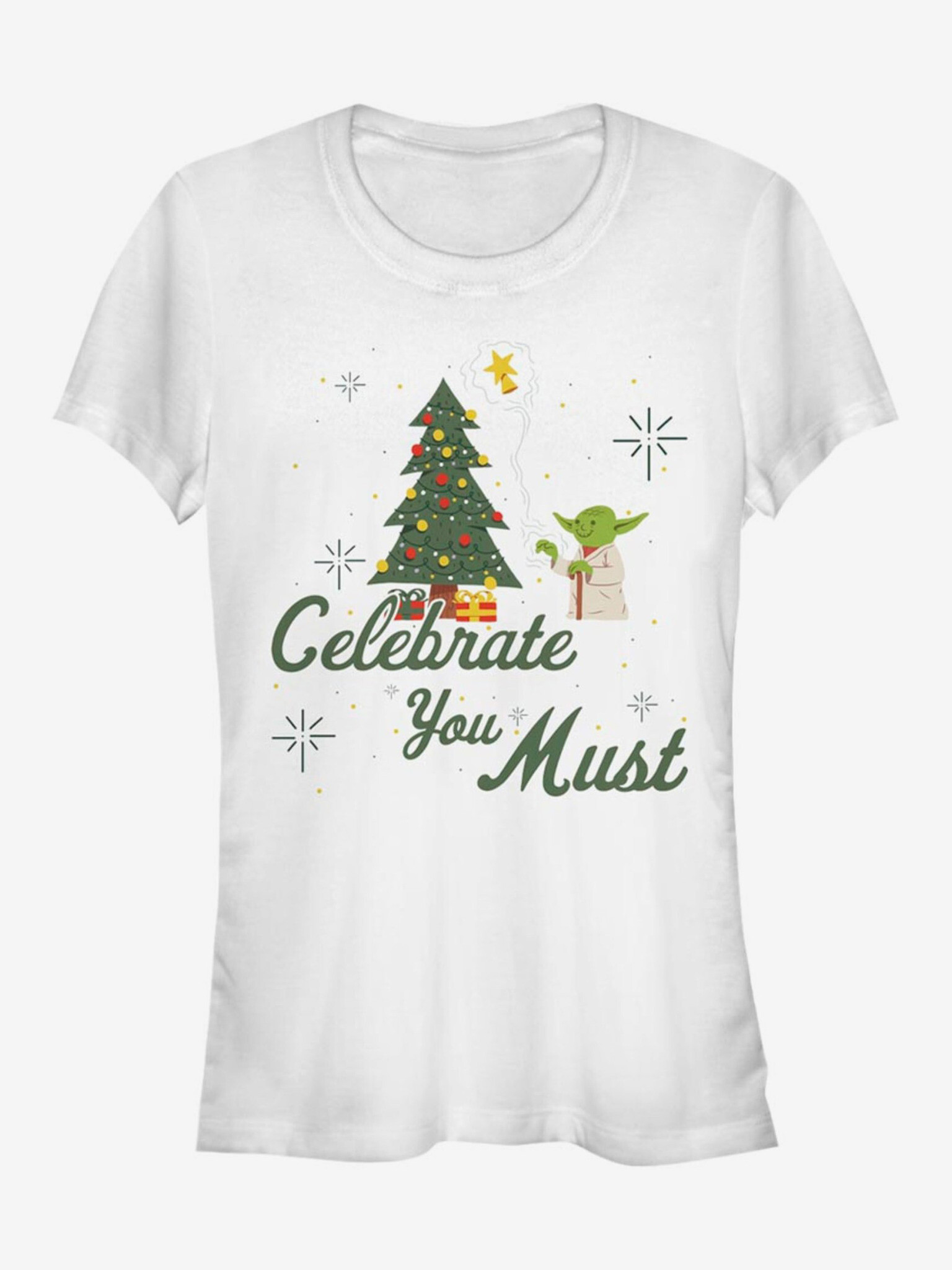 ZOOT.Fan Star Wars Mr. Yoda - Celebrate You Must Tricou Alb - Pled.ro