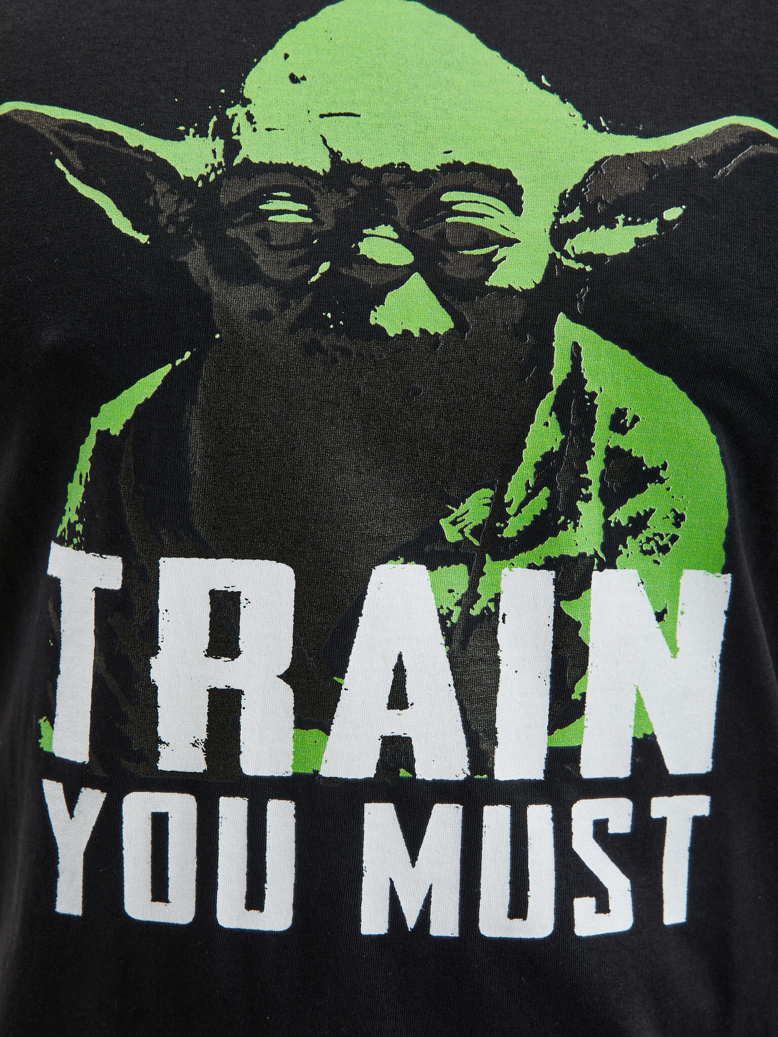 ZOOT.Fan Star Wars Yoda Train You Must Tricou Negru - Pled.ro